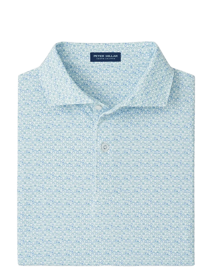 Peter Millar - WOOD FIRED PERFORMANCE JERSEY POLO - EDWIN SPREAD - white - 1