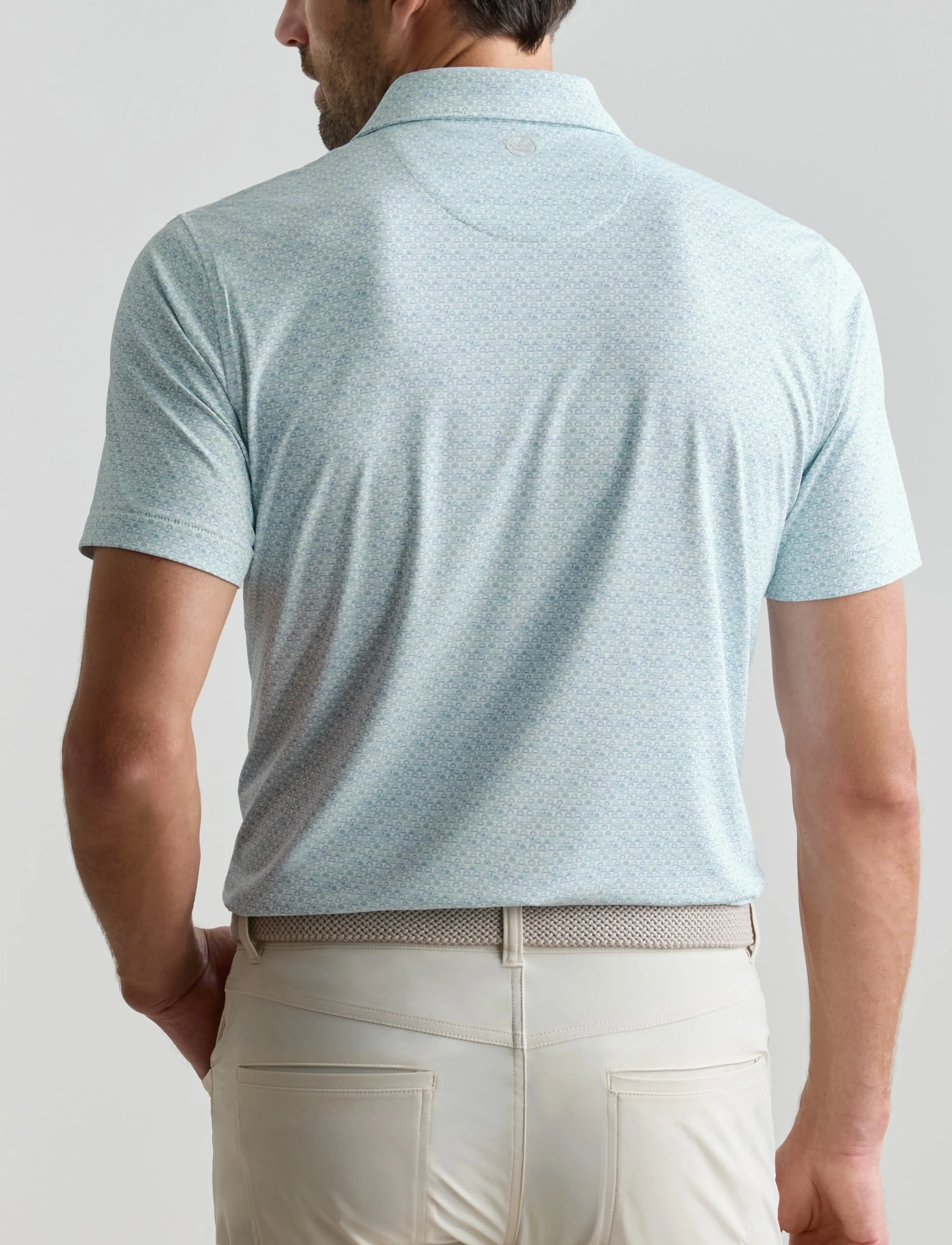 Peter Millar - WOOD FIRED PERFORMANCE JERSEY POLO - EDWIN SPREAD - white - 2
