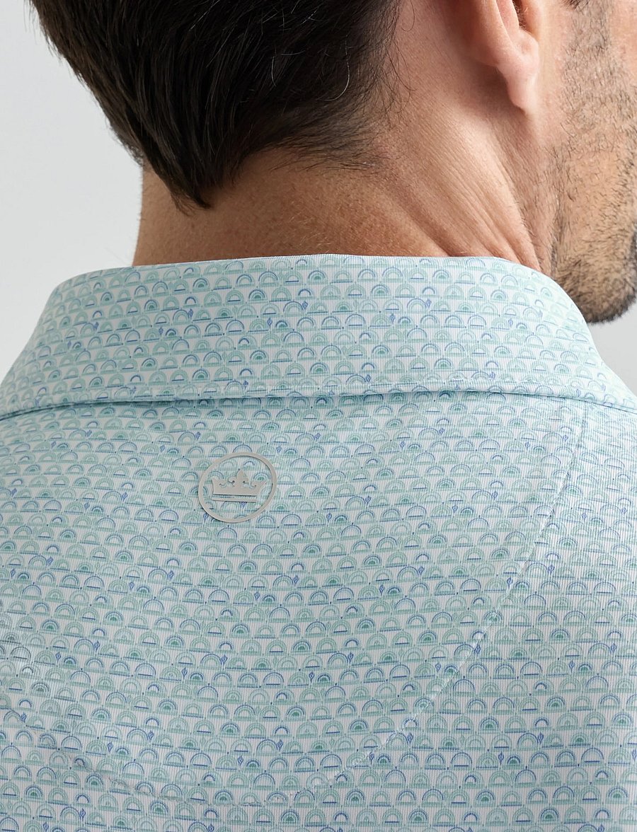 Peter Millar - WOOD FIRED PERFORMANCE JERSEY POLO - EDWIN SPREAD - white - 4