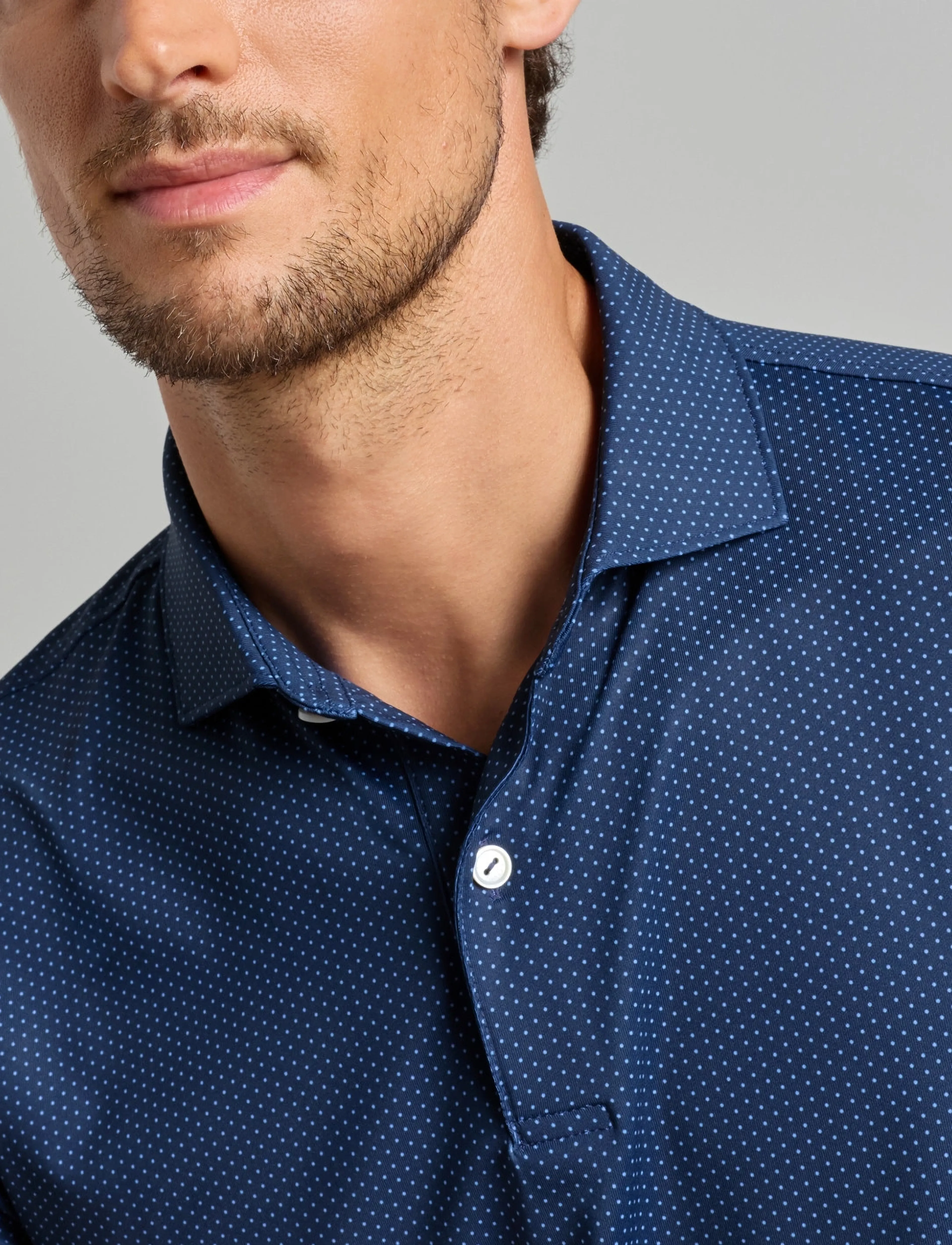 Peter Millar - FERMATA PERFORMANCE JERSEY POLO - EDWIN SPREAD COL - topit & t-paidat - navy - 4