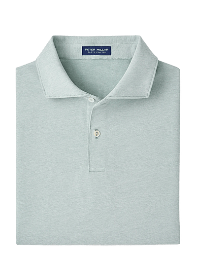 Peter Millar ALBATROSS COTTON-BLEND PIQUE POLO - EDWIN SPREAD C - Polosärgid - LIGHT WILLOW / green