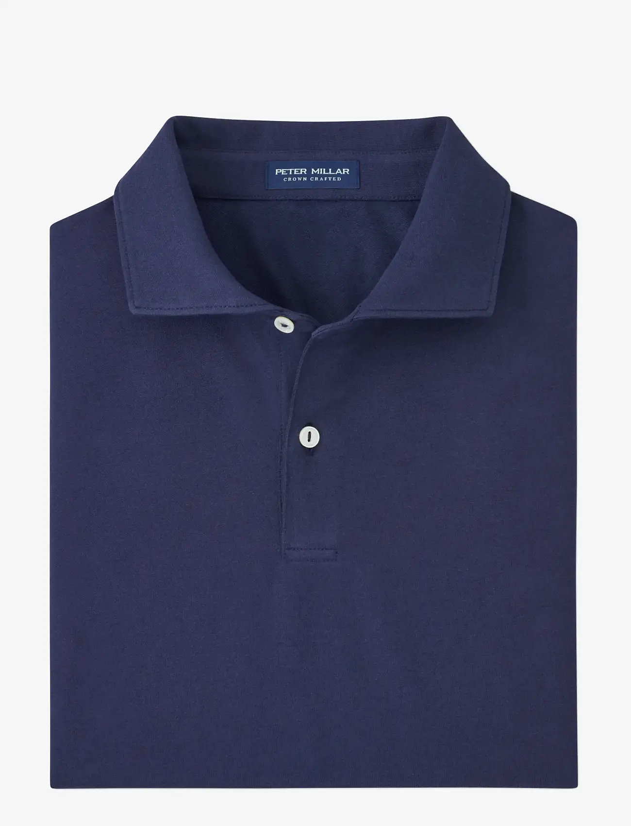 Peter Millar - ALBATROSS COTTON-BLEND PIQUE POLO - EDWIN SPREAD C - alussärgid ja t-särgid - navy - 1
