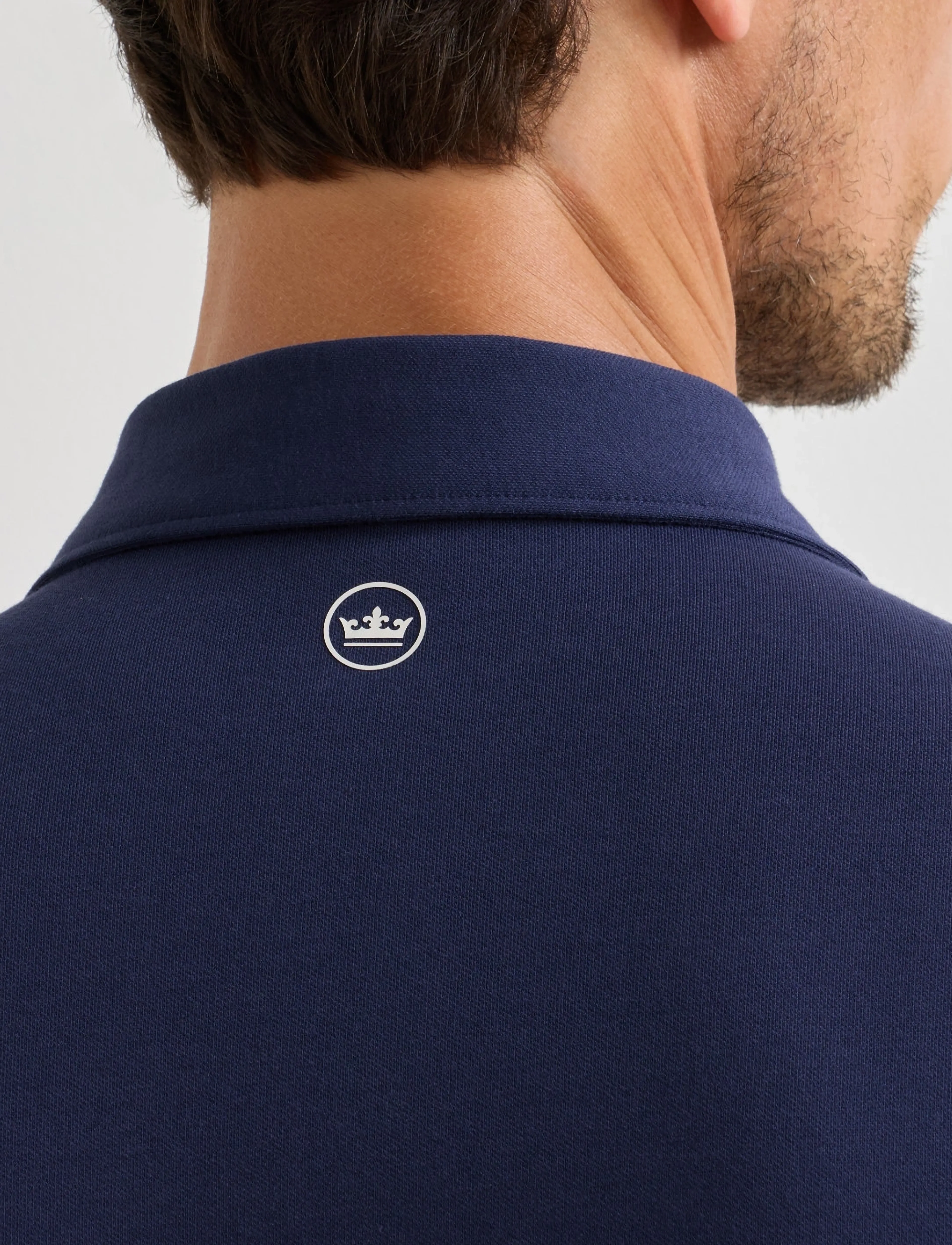 Peter Millar - ALBATROSS COTTON-BLEND PIQUE POLO - EDWIN SPREAD C - polos - navy - 3