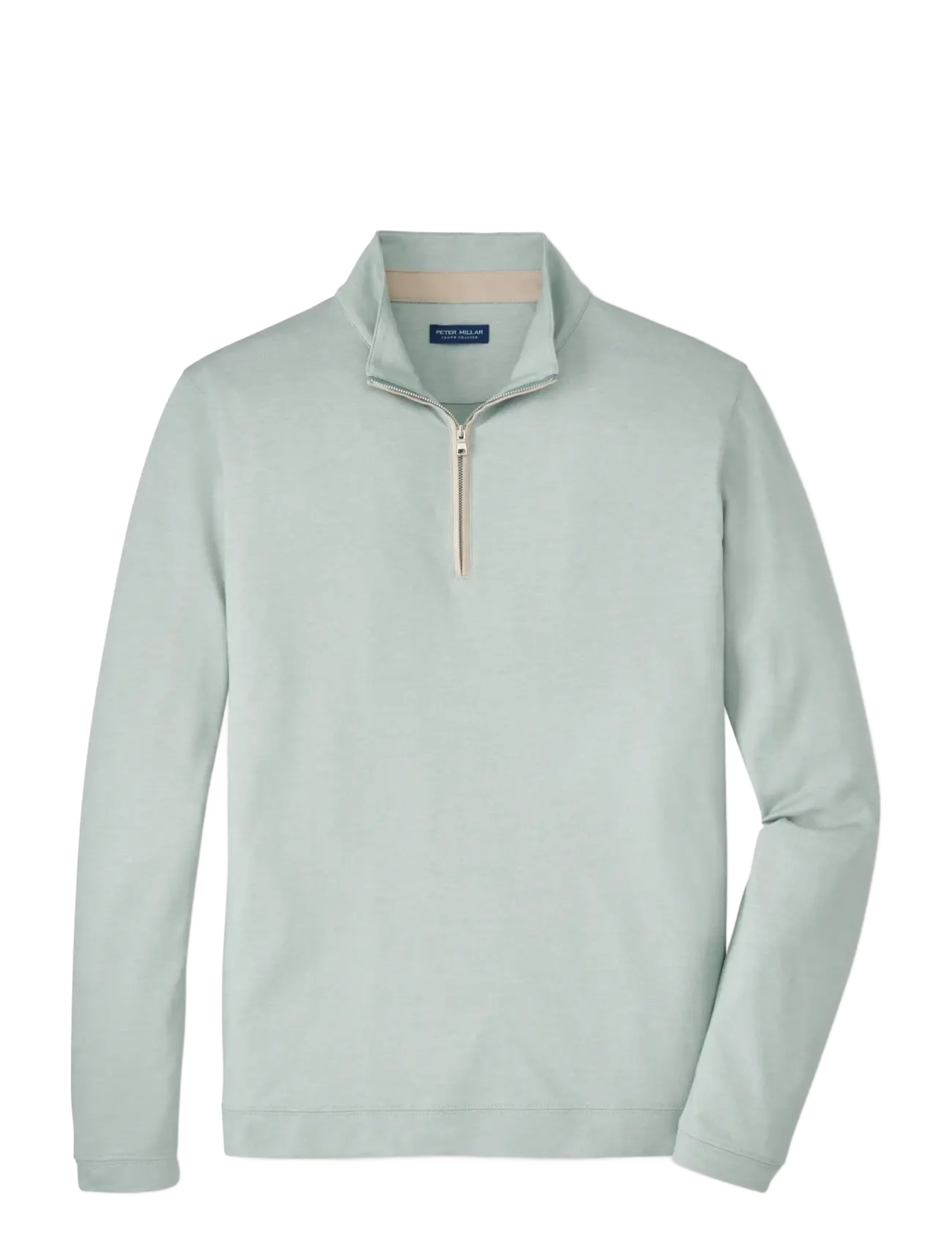 PETER MILLAR Albatross Baumwolle-Blend Pique Quarter-Zip Grün - XXL - Herren