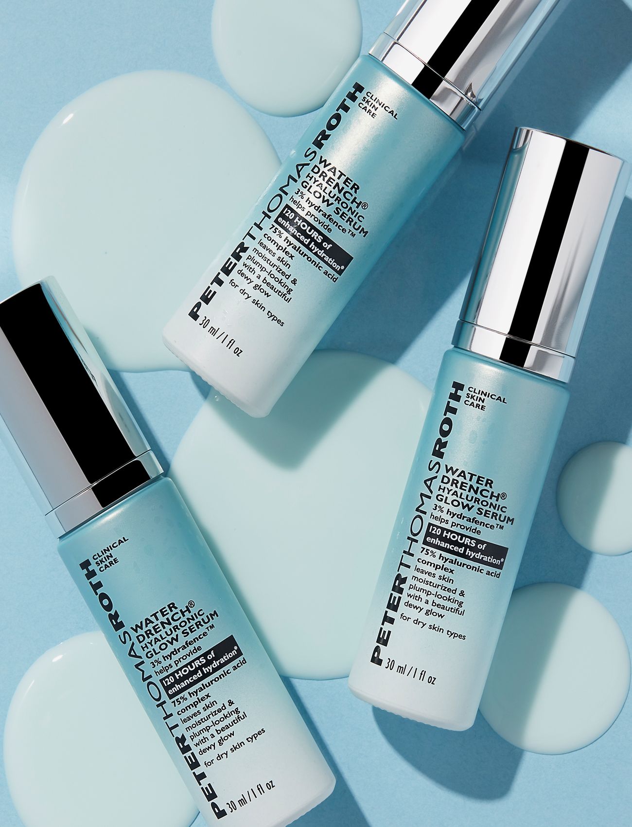 Peter Thomas Roth - Water Drench Hyaluronic Glow Serum - serum og olíur - clear - 2