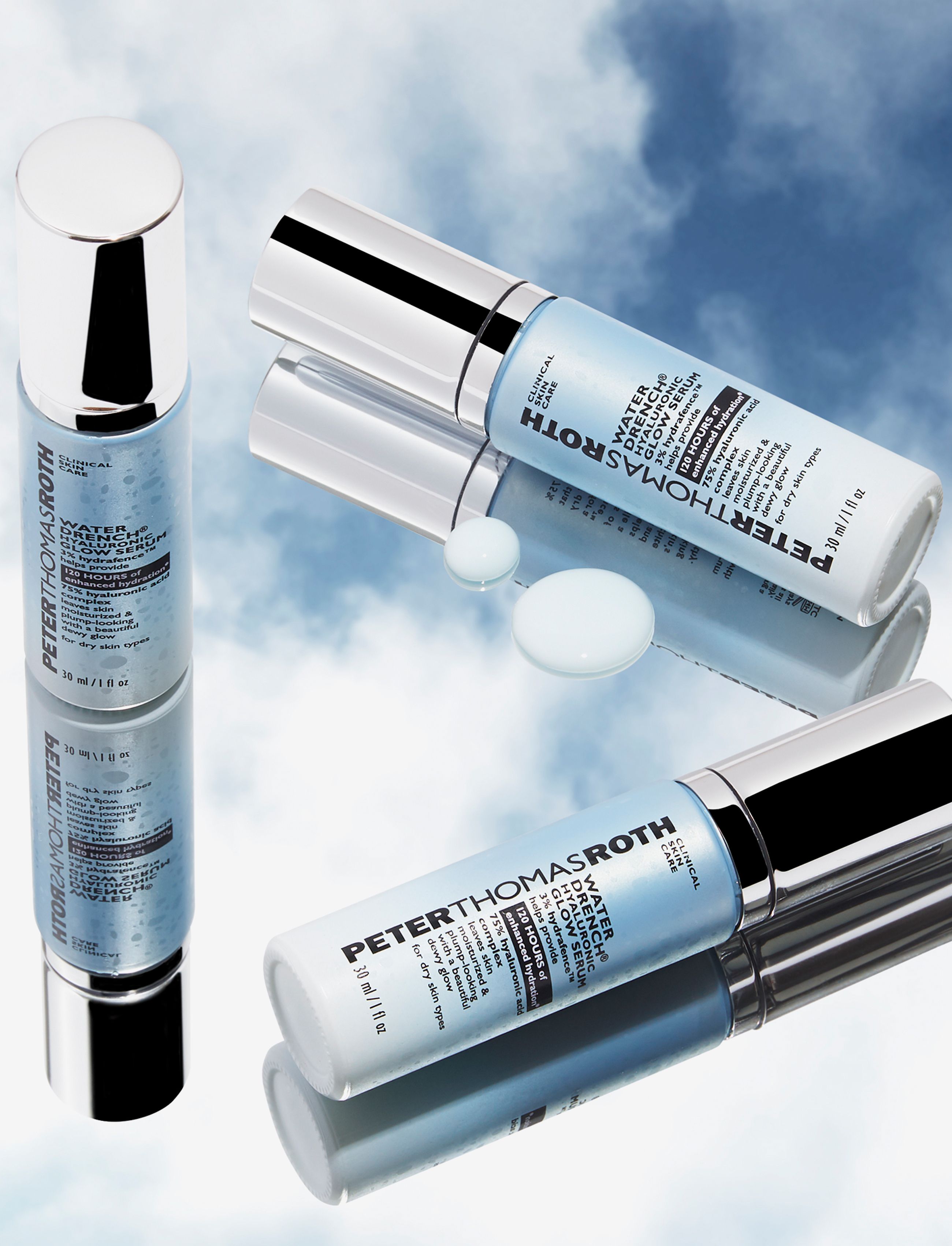 Peter Thomas Roth - Water Drench Hyaluronic Glow Serum - serum & oljor  - clear - 3