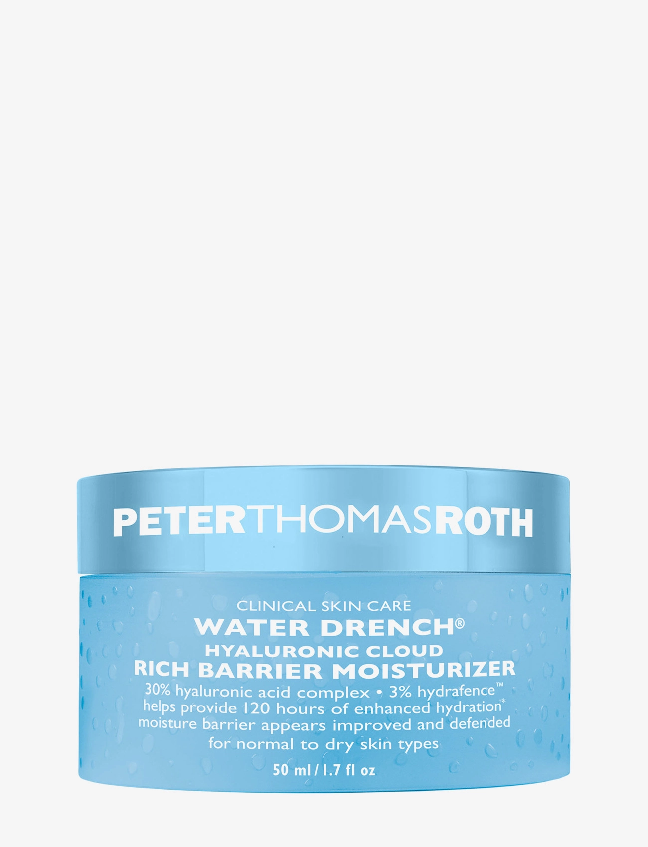 Peter Thomas Roth Water Drench Hyaluronic Cloud Rich Barrier Moisturizer, Day Cremes, Nude, Str: 50 ml