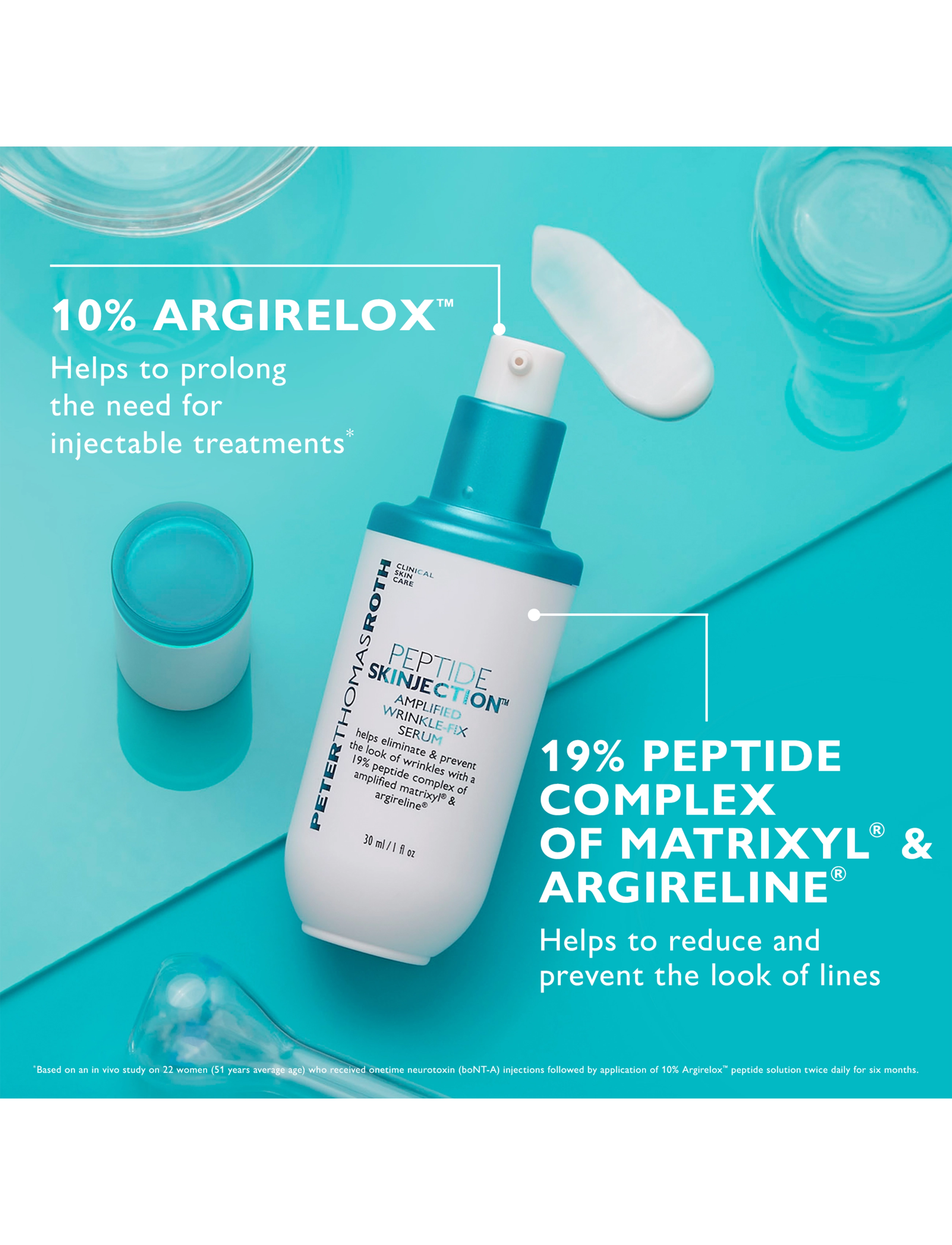 Peter Thomas Roth - Peptide Skinjection™ Amplified Wrinkle-Fix Serum - serum & oljor  - clear - 1