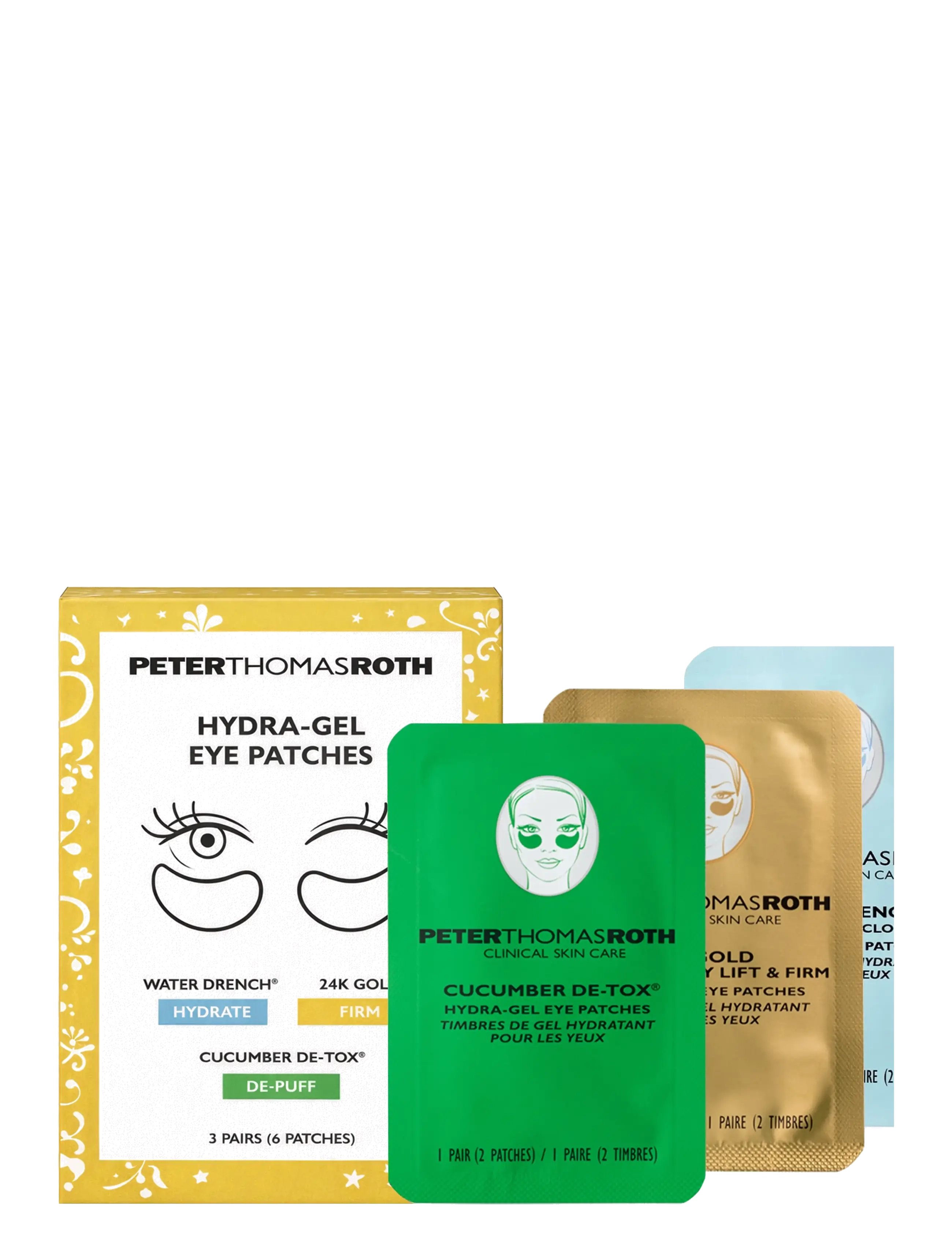 Peter Thomas Roth Clinically Stronger Hydra-Gel Eye Patches, 3 PAIRS, Nude, Eye Care > Eye Patches, Dame