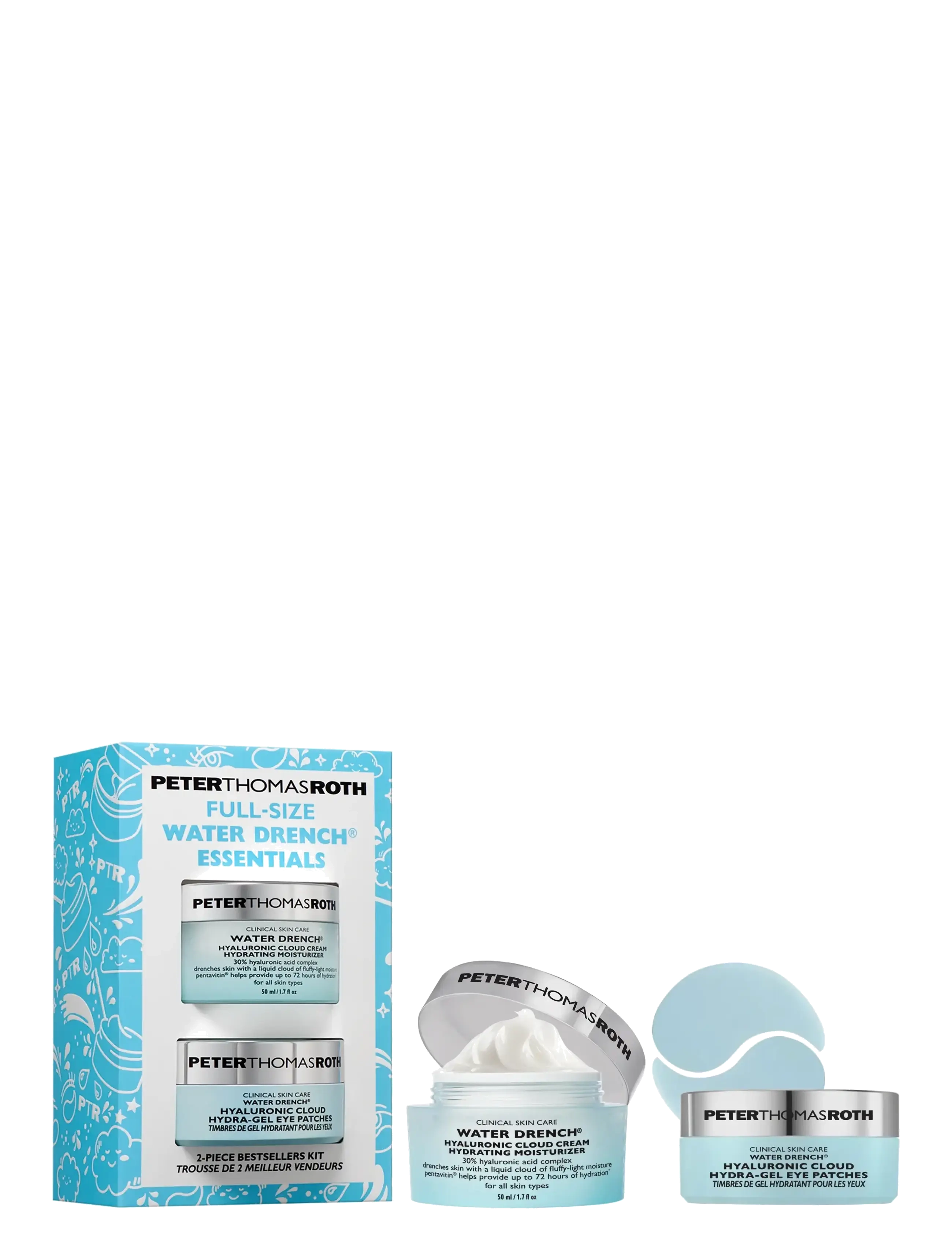 Peter Thomas Roth Water Drench® Essentials Moisturizer and Eye Patch Set - Nahahooldus - CLEAR / undefined
