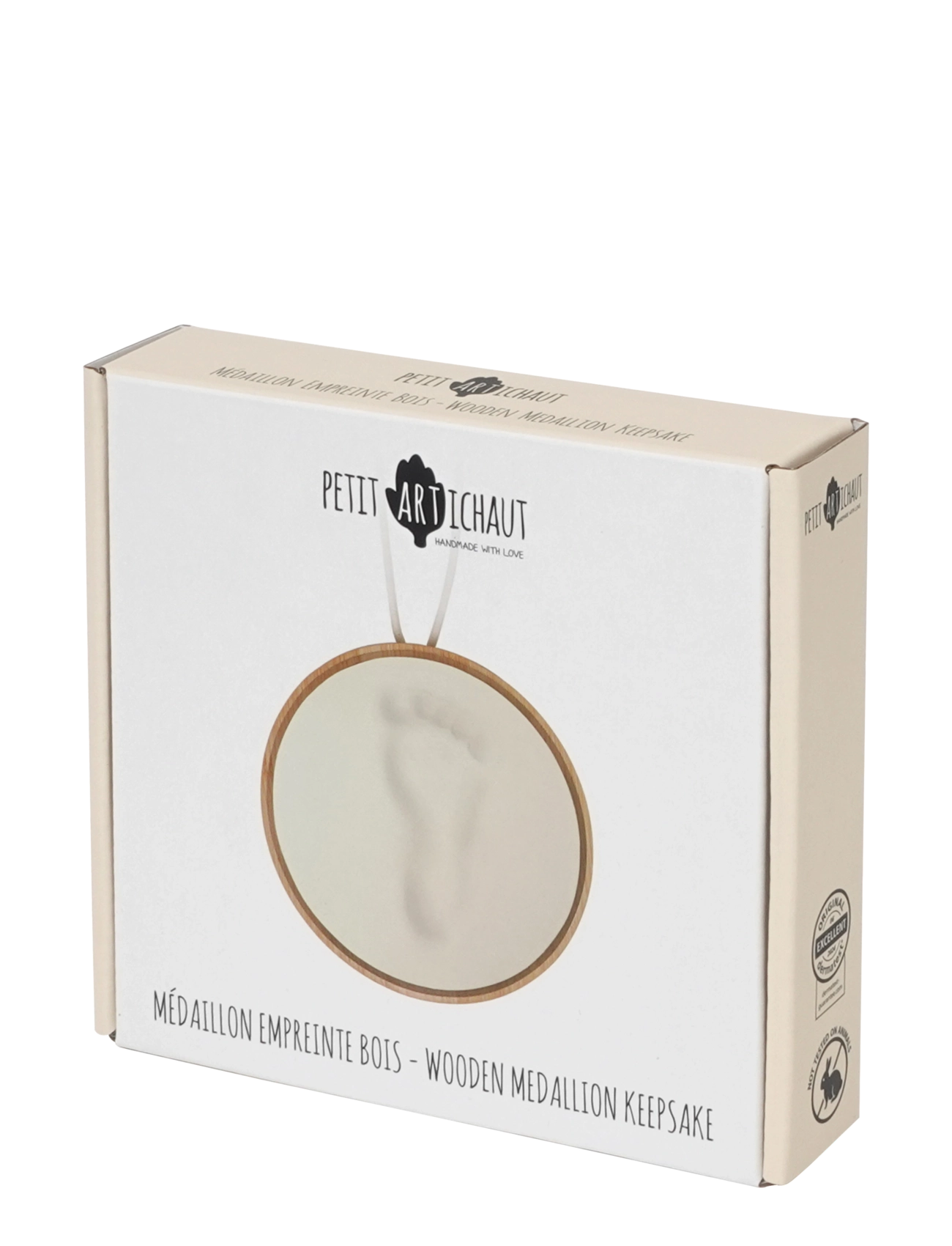 Petit Artichaut - Wooden Medallion Keepsake - mein erstes jahr - white - 2