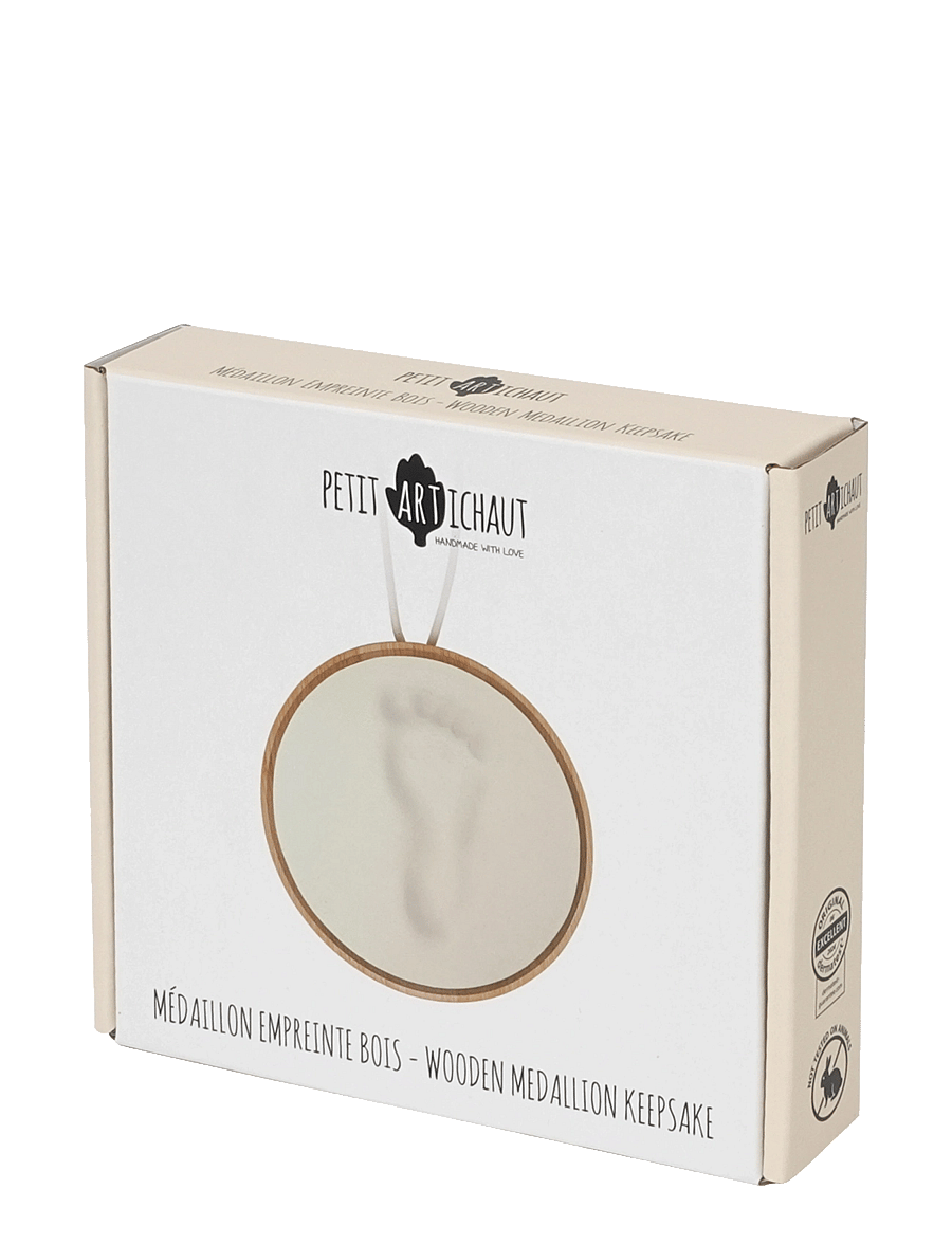 Petit Artichaut - Wooden Medallion Keepsake - mein erstes jahr - white - 2