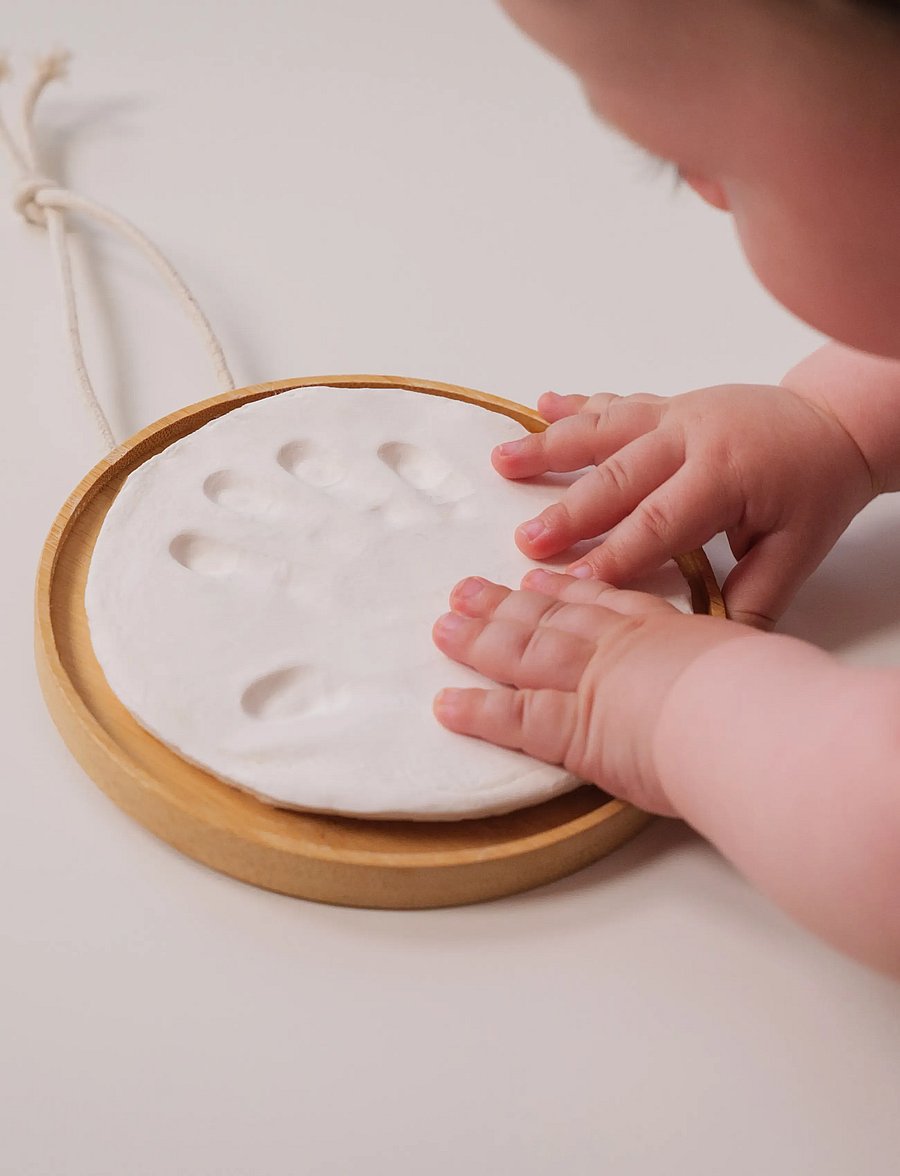 Petit Artichaut - Wooden Medallion Keepsake - mein erstes jahr - white - 0