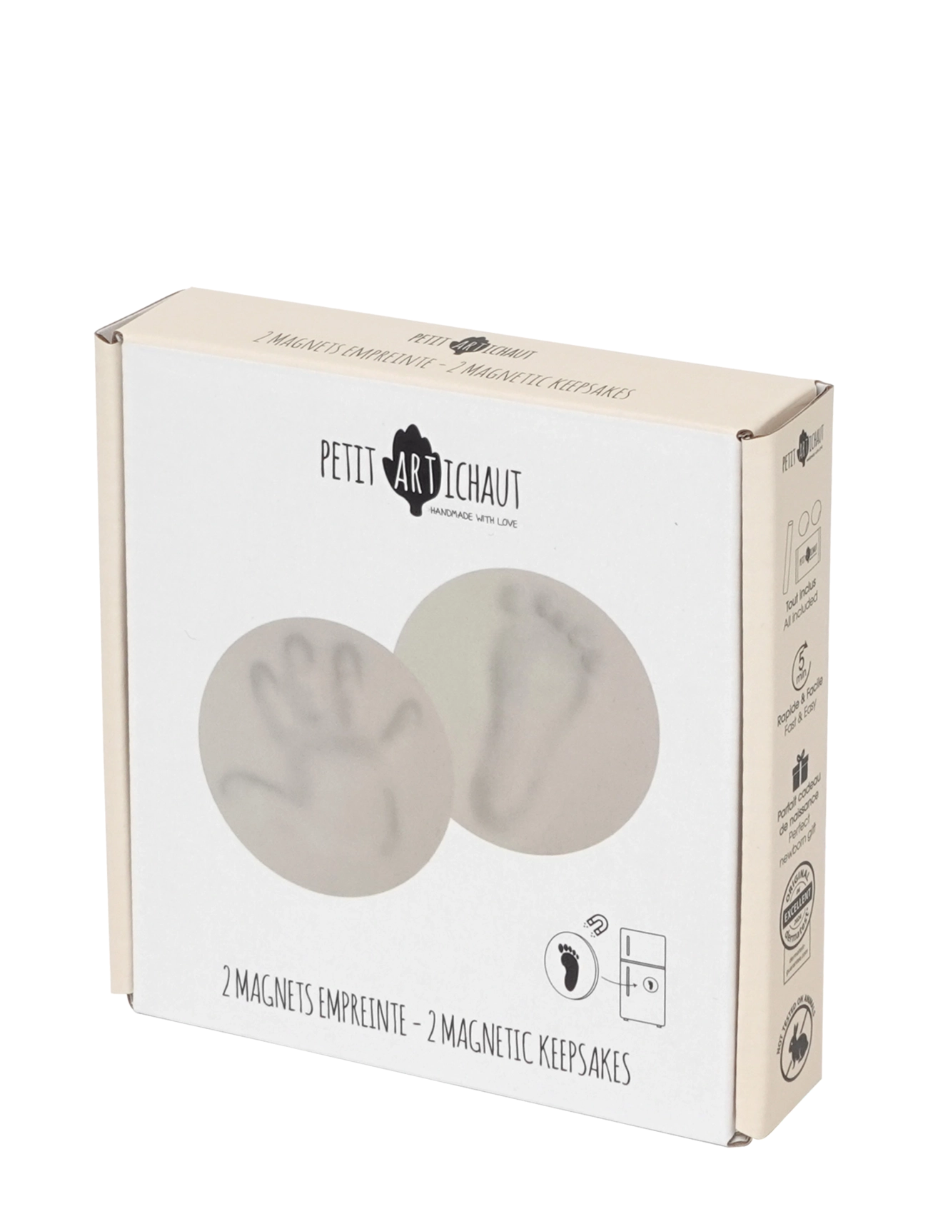 Petit Artichaut - 2 Magnetic Keepsakes - mein erstes jahr - white - 2