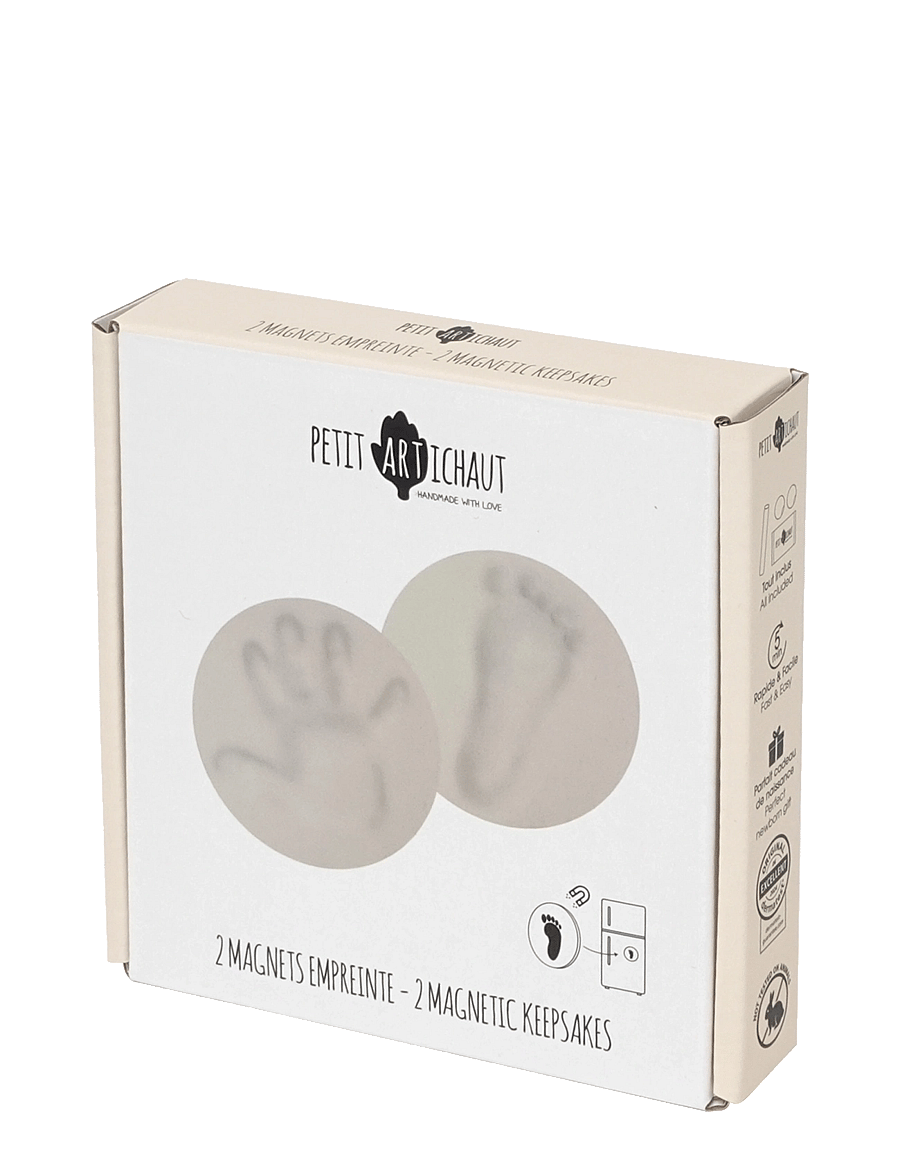 Petit Artichaut - 2 Magnetic Keepsakes - mein erstes jahr - white - 2