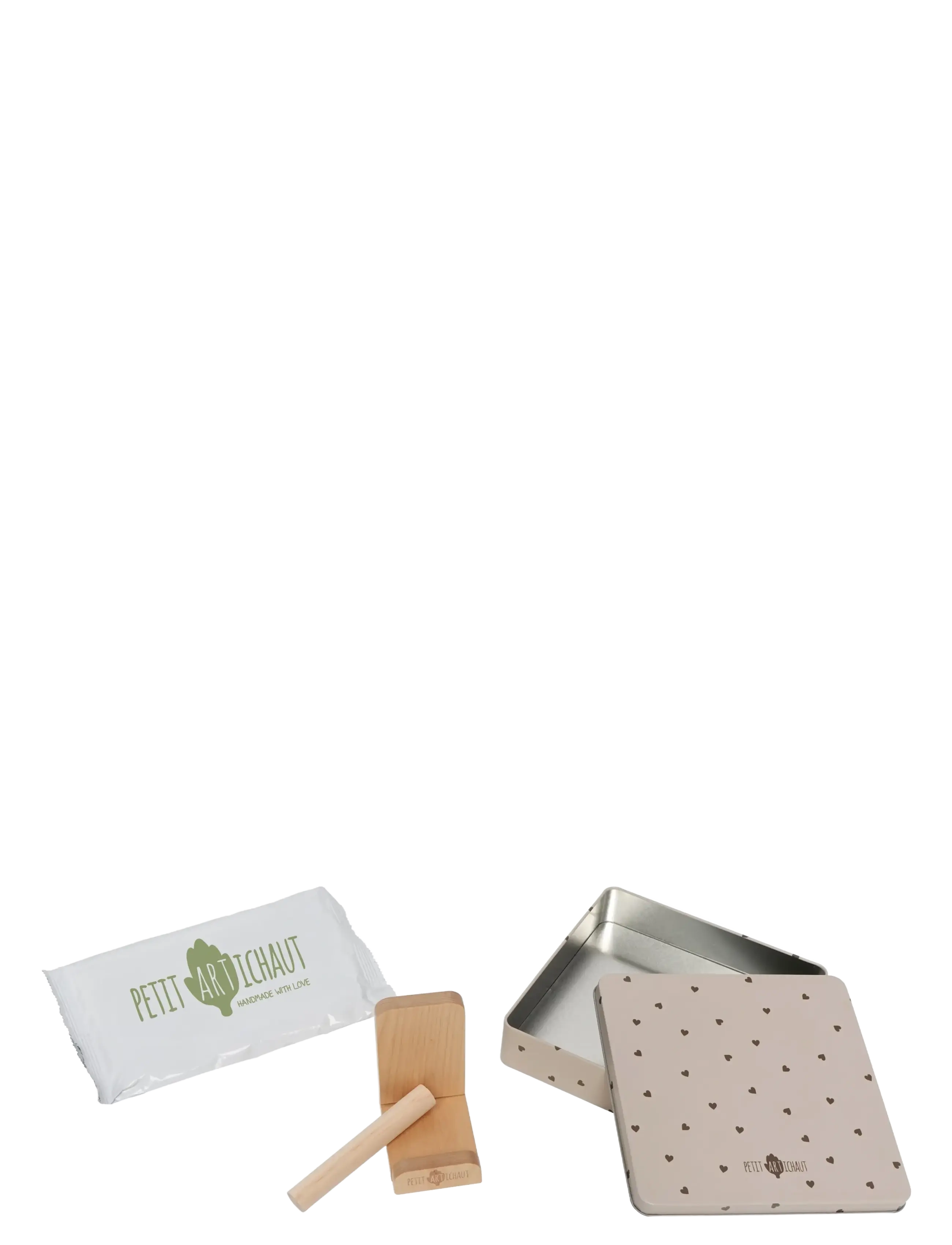 Petit Artichaut - Baby Box Square - Pretty Hearts - multi coloured - 2