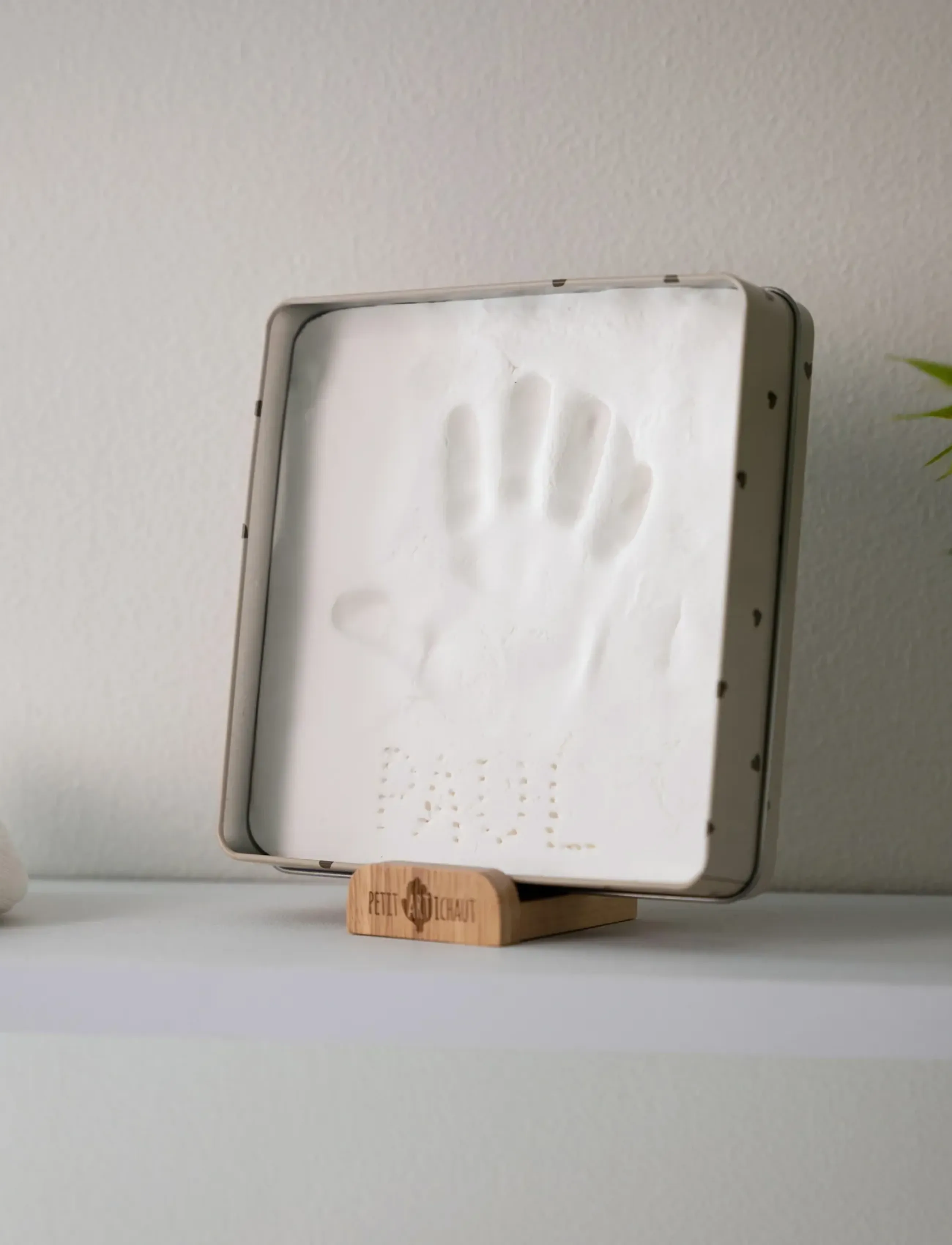 Petit Artichaut Baby Box Square - Pretty Hearts, One Size, Beige, Baby Nursery > My First Year, Børn