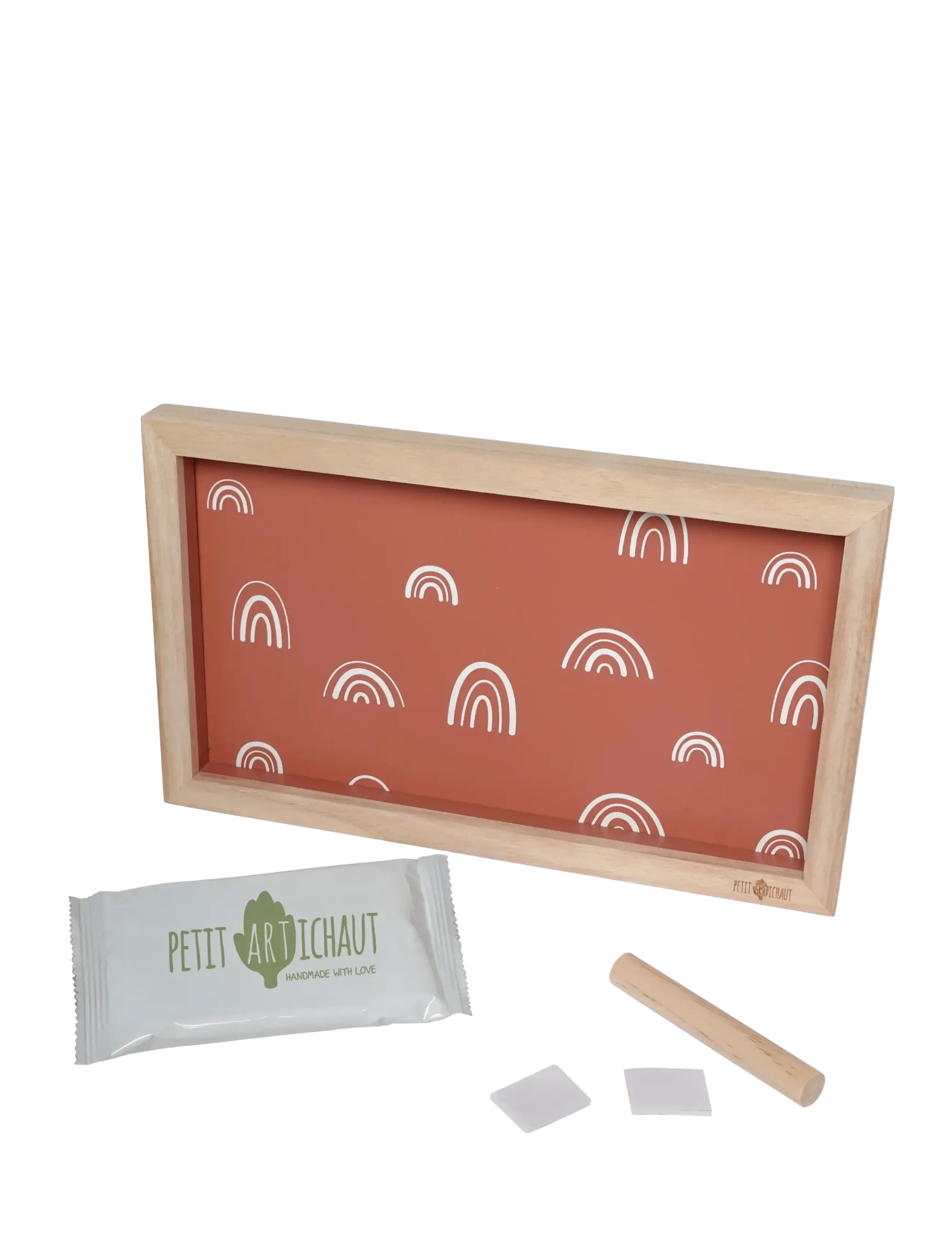 Petit Artichaut - 2 Prints Frame - Rainbow Terracotta - mein erstes jahr - brown - 2