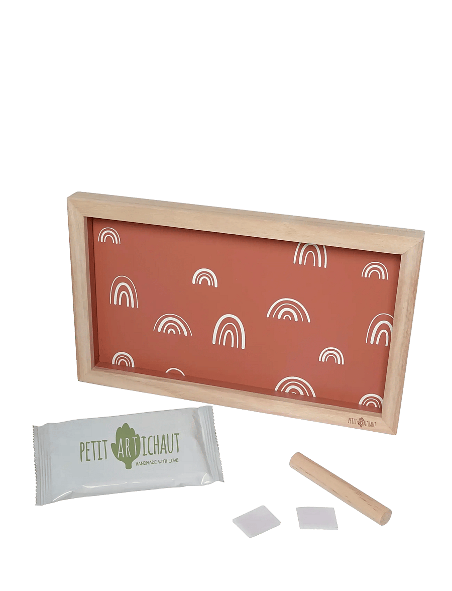 Petit Artichaut - 2 Prints Frame - Rainbow Terracotta - mein erstes jahr - brown - 2