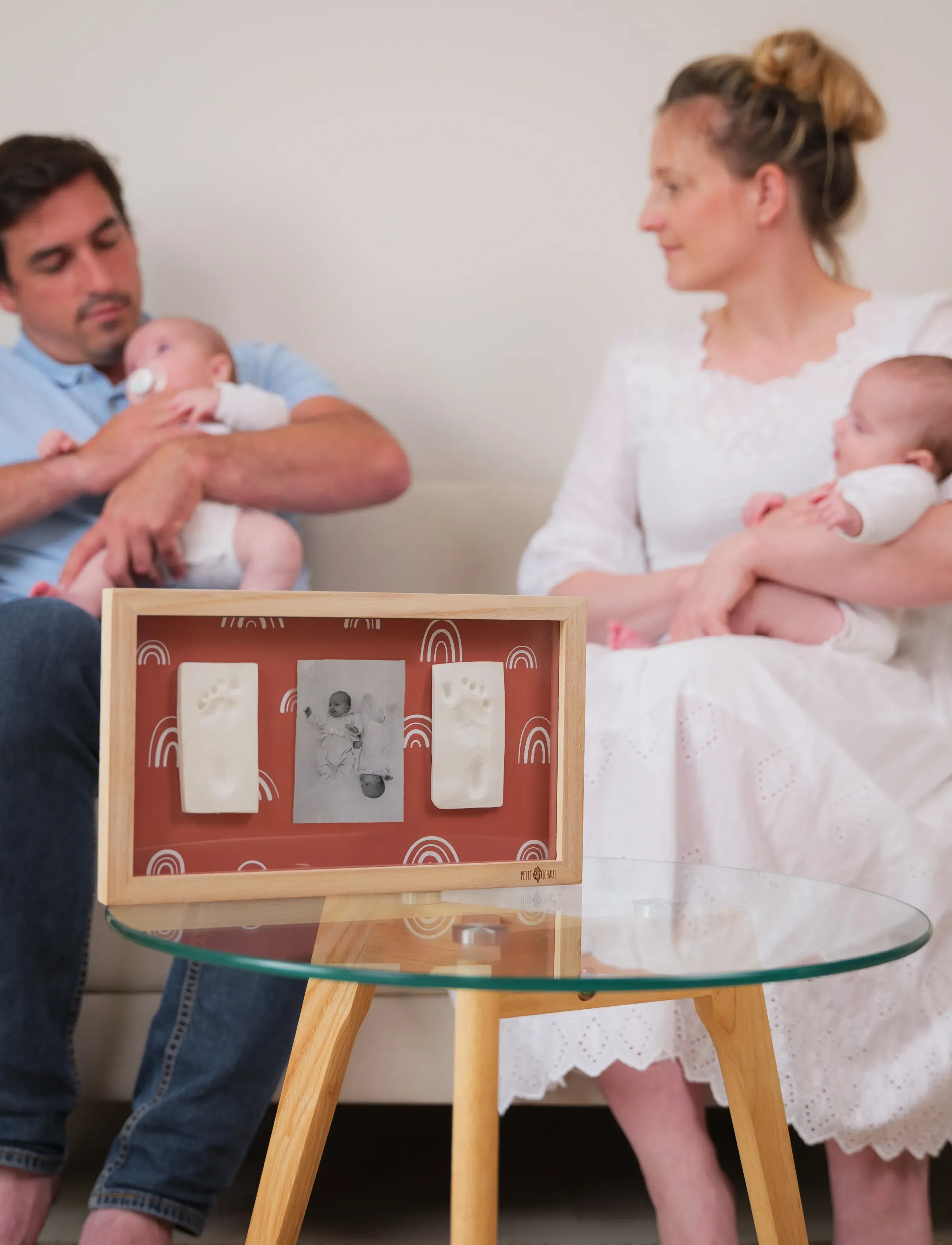 Petit Artichaut 2 Prints Frame - Rainbow Terracotta, One Size, Brown, Baby Nursery > My First Year, Børn