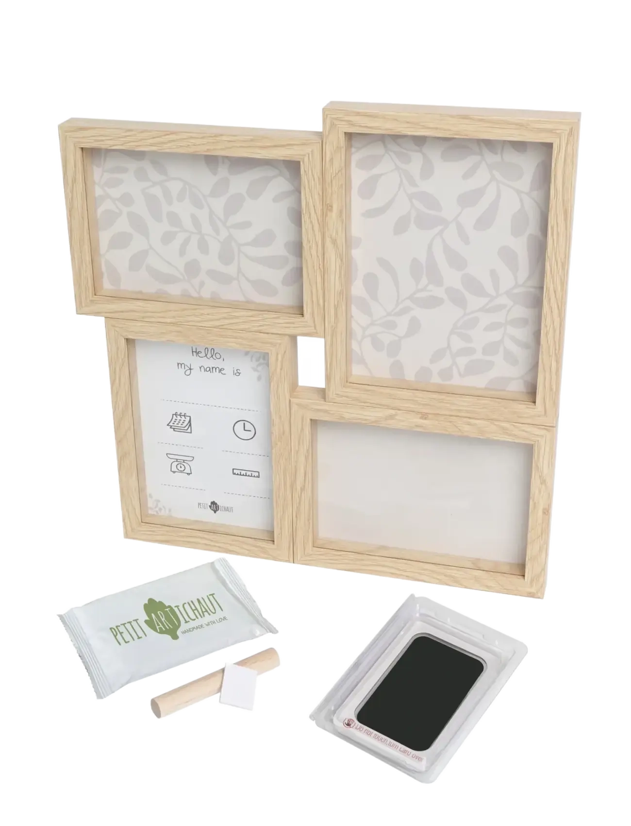Petit Artichaut - Puzzle Frame - Ivy Grey - my first year - multi coloured - 2
