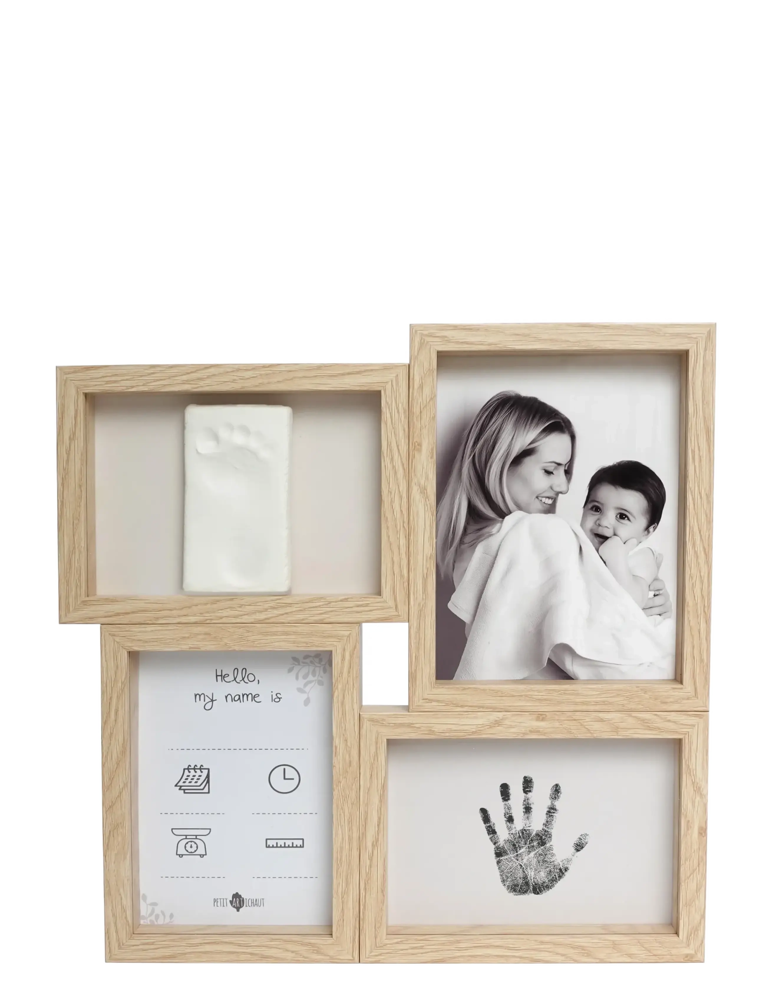 Petit Artichaut - Puzzle Frame - Ivy Grey - my first year - multi coloured - 3