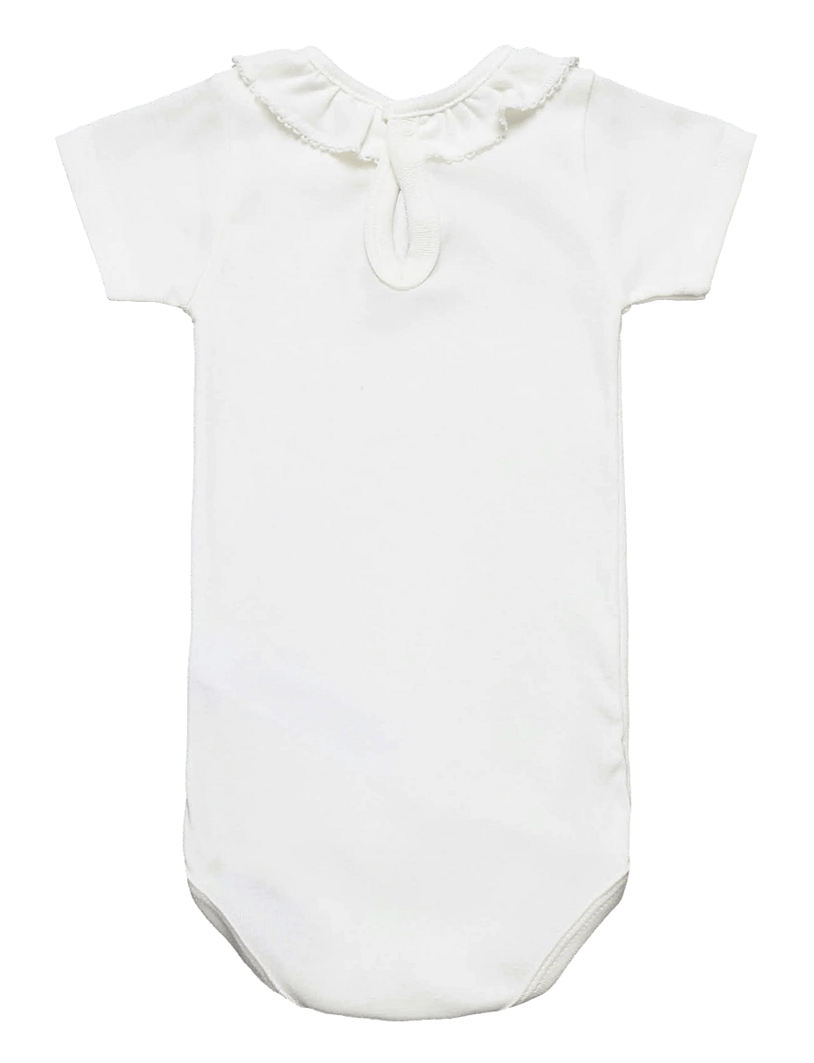 Petit Bateau - SF BODIES ACOL MC - kurzärmelige bodys - marshmallow - 1