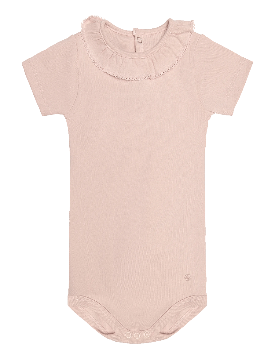 Petit Bateau - SF BODIES ACOL MC - kurzärmelige bodys - saline - 0