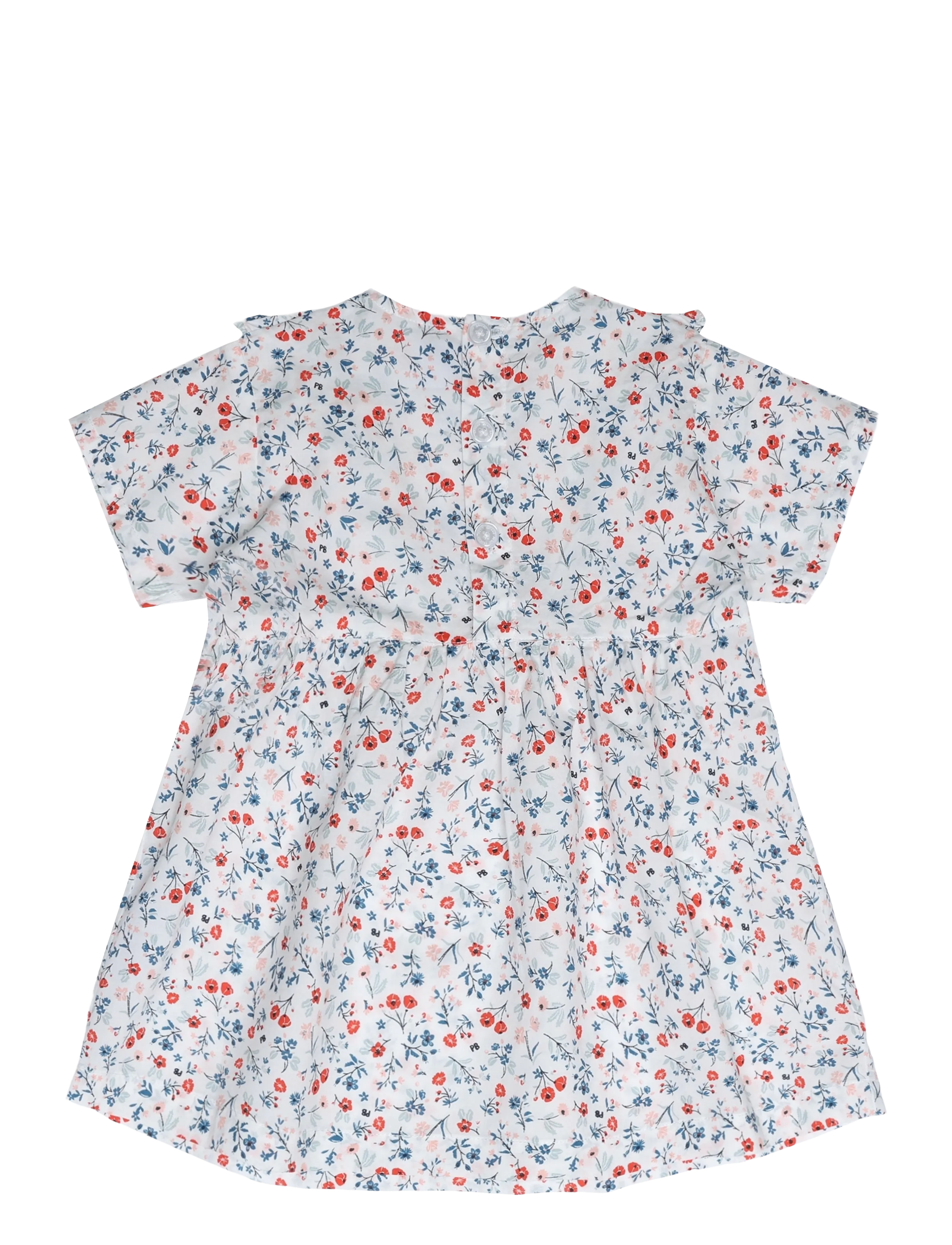 Petit Bateau - ROBES MC - kortærmede babykjoler - marshmallow/multico - 1