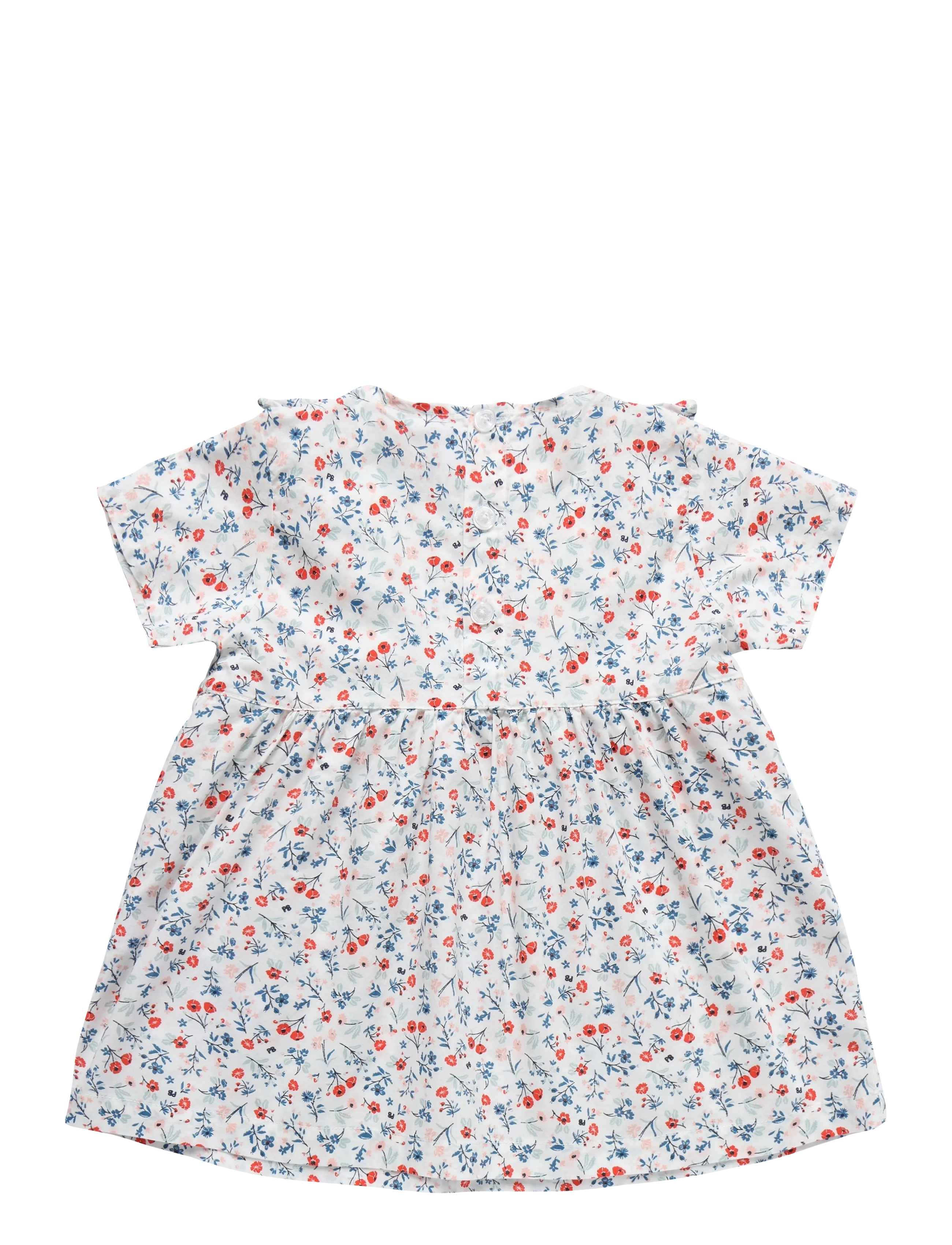 Petit Bateau - ROBES MC - kortærmede babykjoler - marshmallow/multico - 1