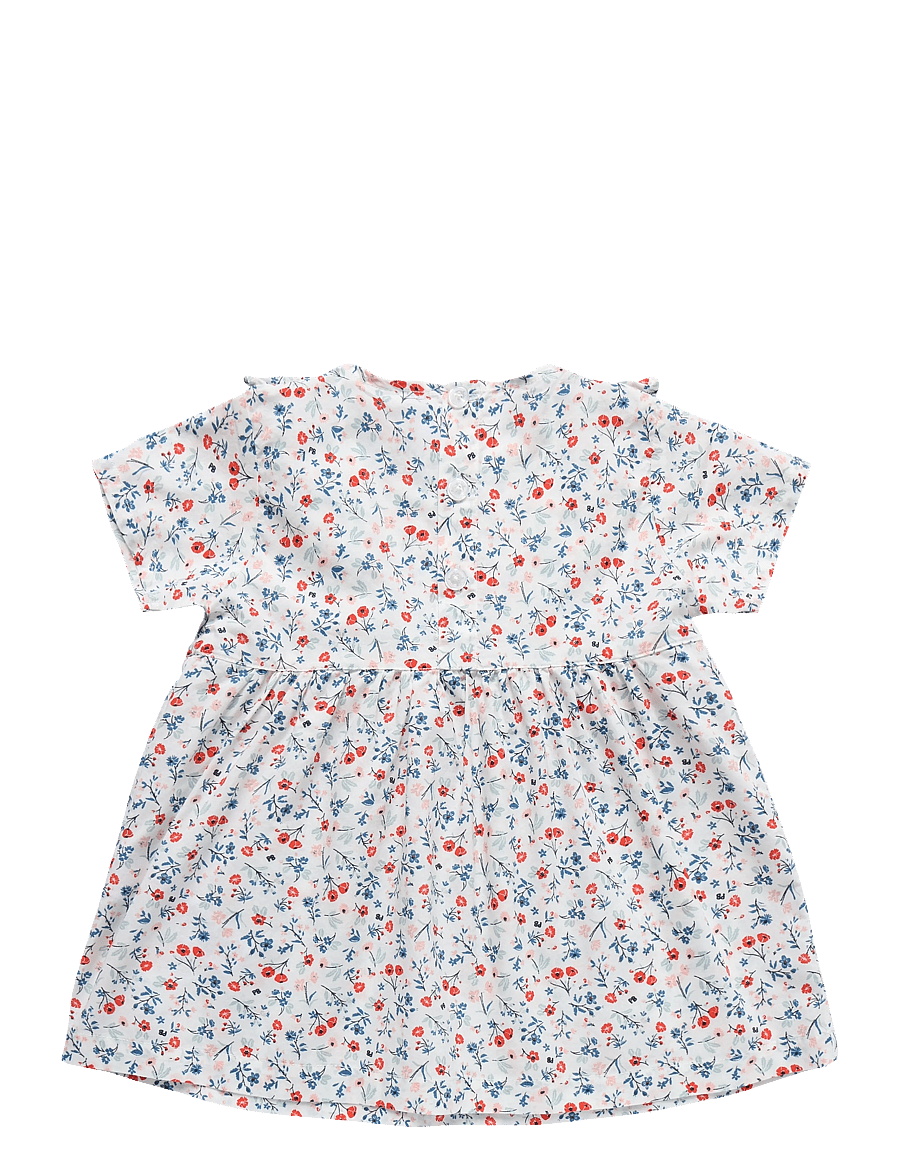 Petit Bateau - ROBES MC - kortærmede babykjoler - marshmallow/multico - 1