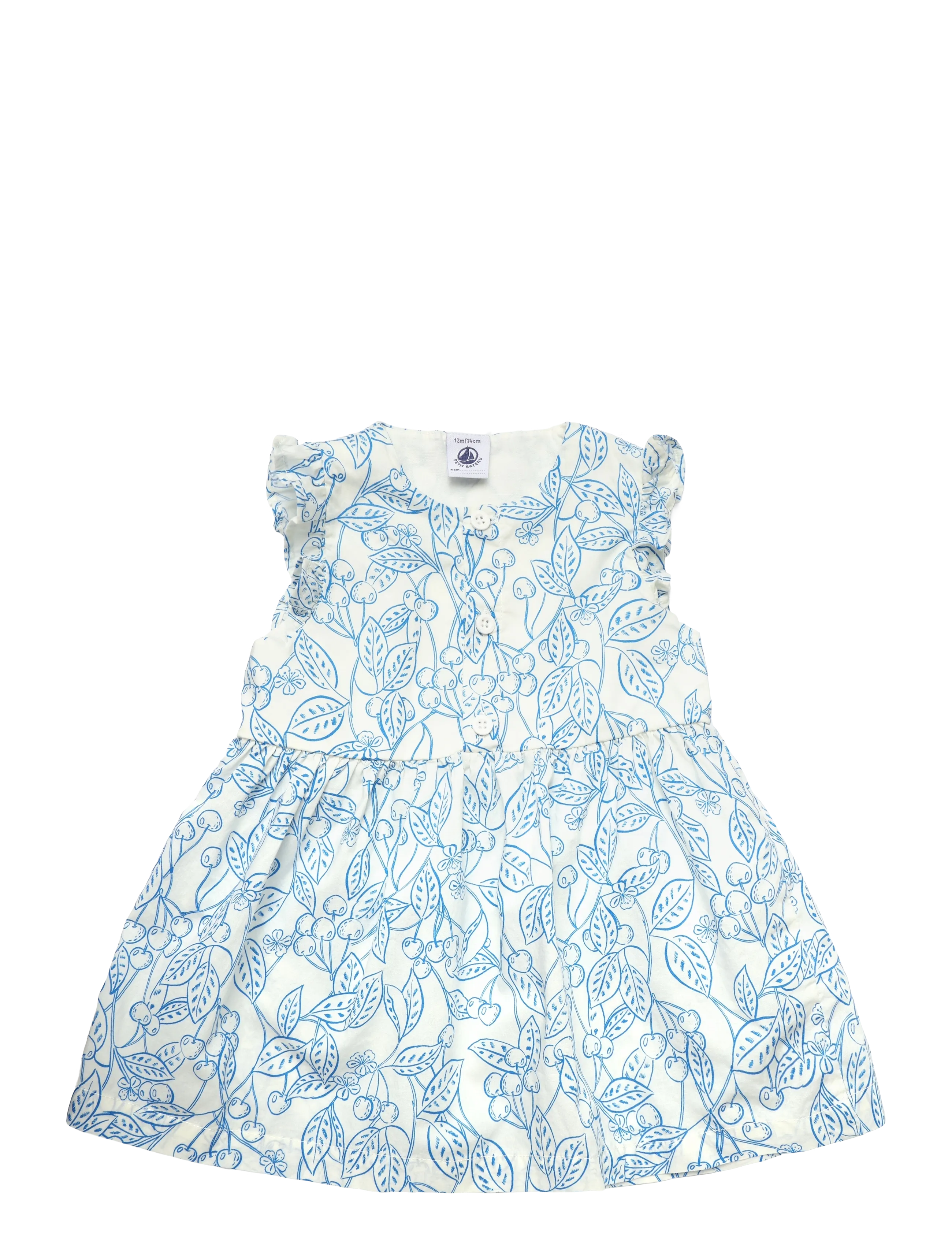 Petit Bateau ROBES SM - Kläder - MARSHMALLOW/PORCELANA / white