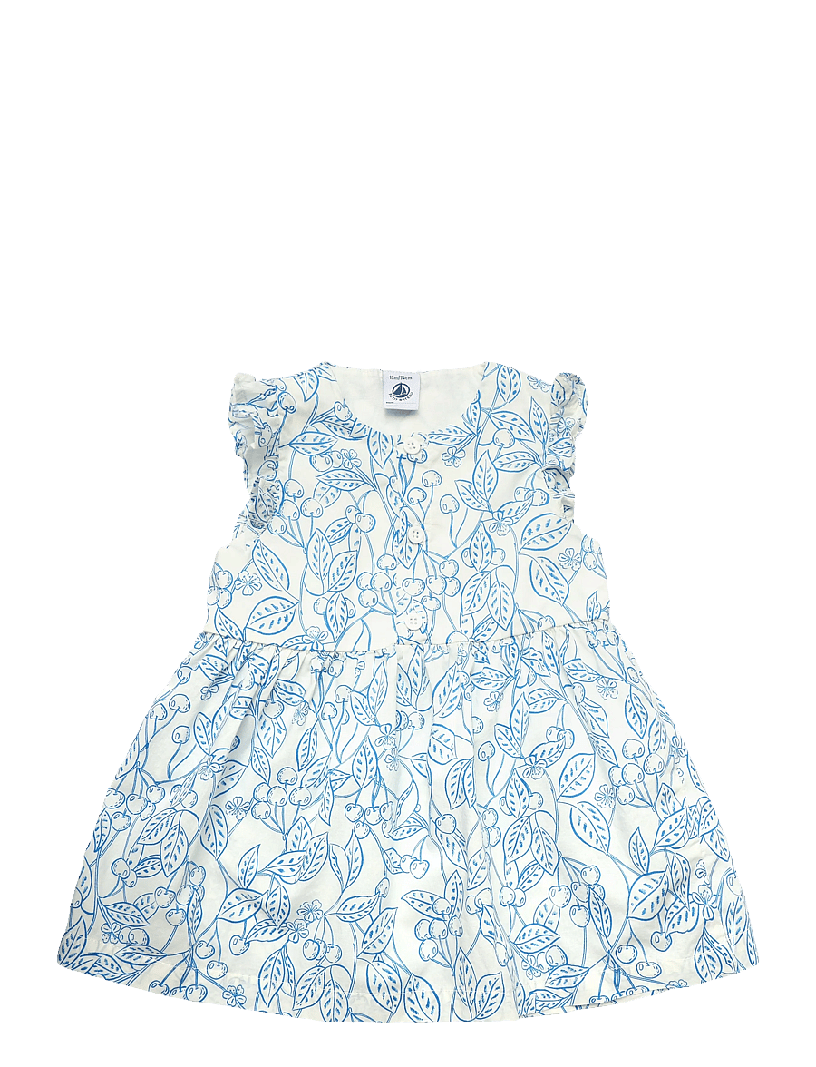 Petit Bateau - ROBES SM - kortærmede babykjoler - marshmallow/porcelana - 0