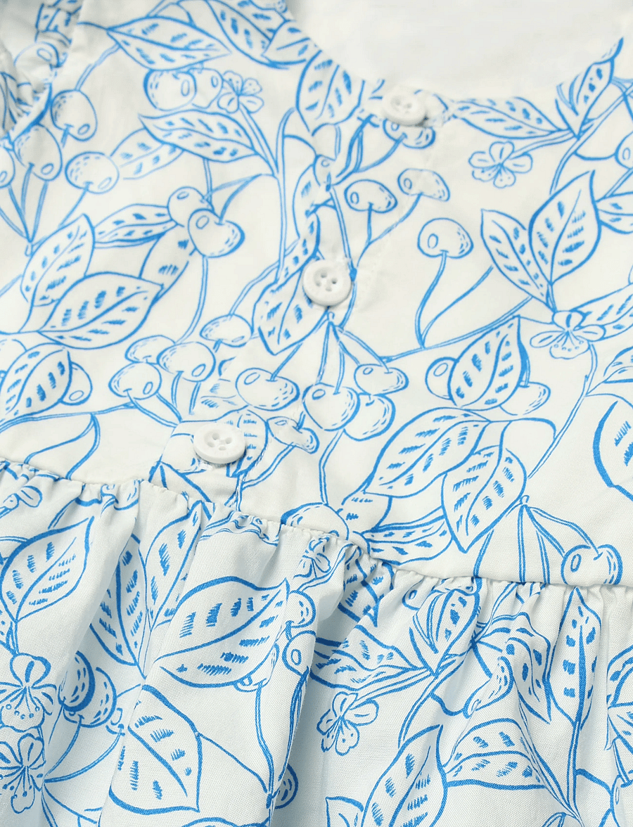 Petit Bateau - ROBES SM - kortærmede babykjoler - marshmallow/porcelana - 3