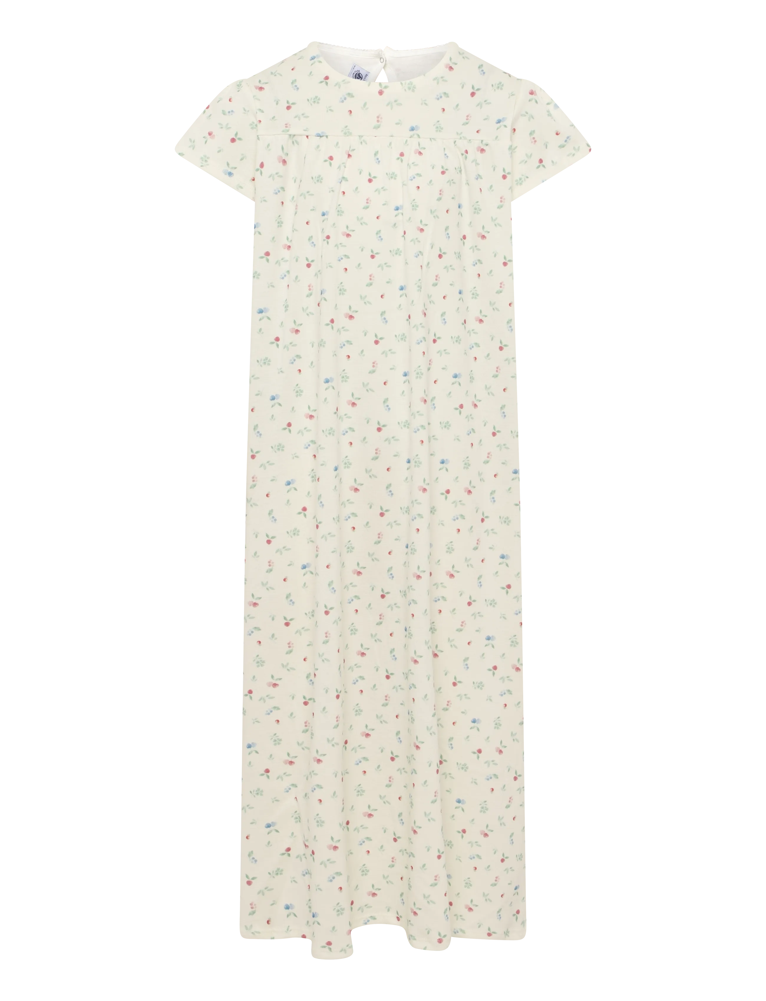 Petit Bateau Sf Chemises De Nuit Mc, 140, Pyjamas, Creme - Nightdresses, Kinder