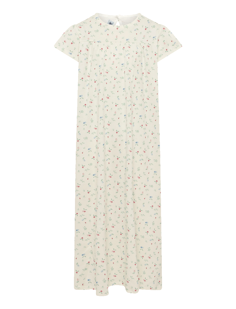 Petit Bateau - SF CHEMISES DE NUIT MC - nattlinnen - marshmallow/multico - 0
