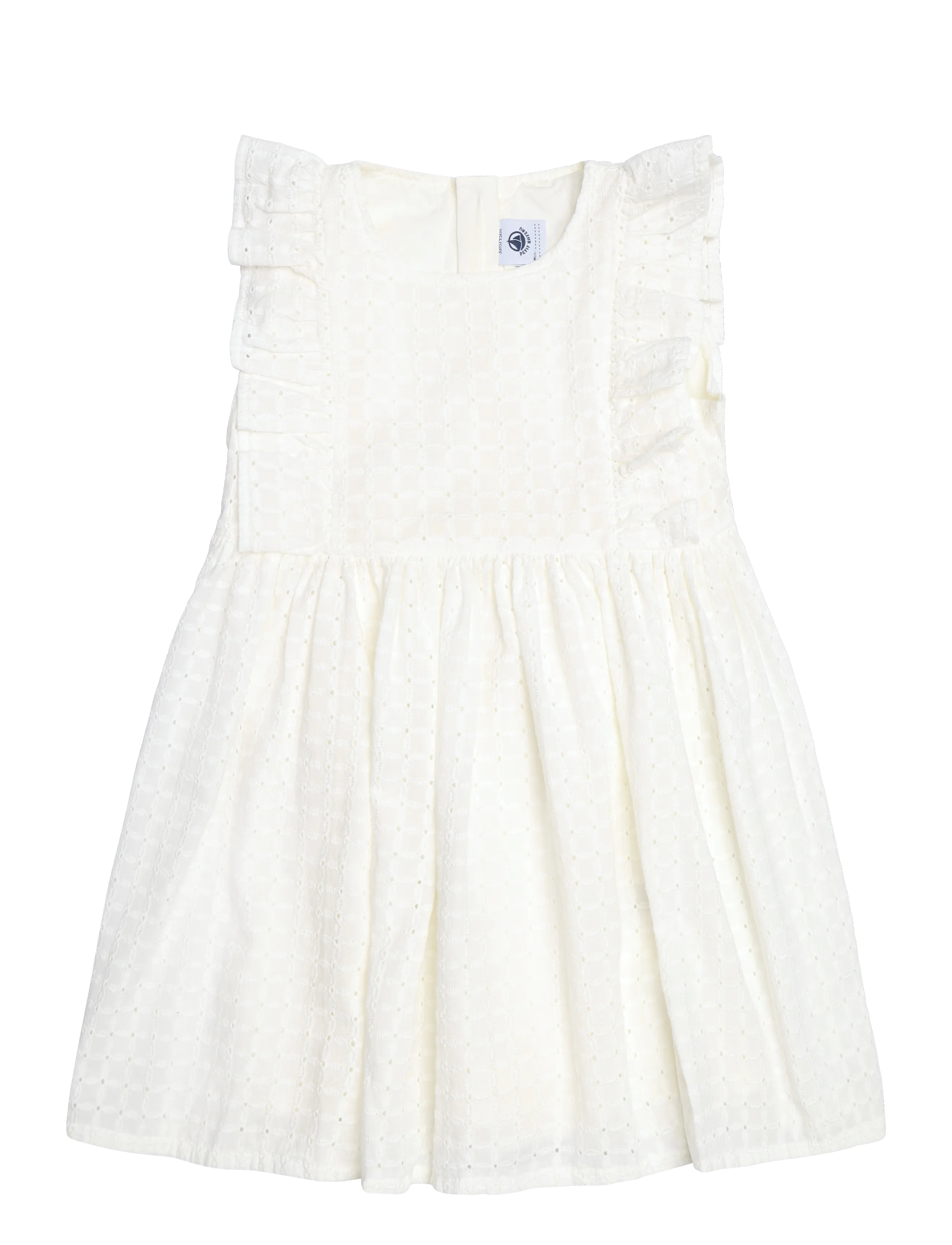 Petit Bateau Robes Sm, 4 A, Casual Dresses, Creme - Sleeveless Kinder