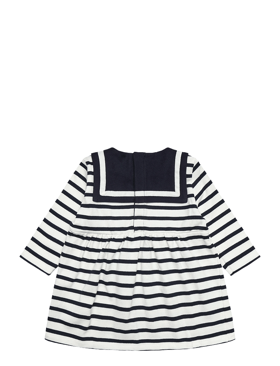 Petit Bateau - ROBES ML - pikkade varrukatega beebikleidid - marshmallow/smoking - 1
