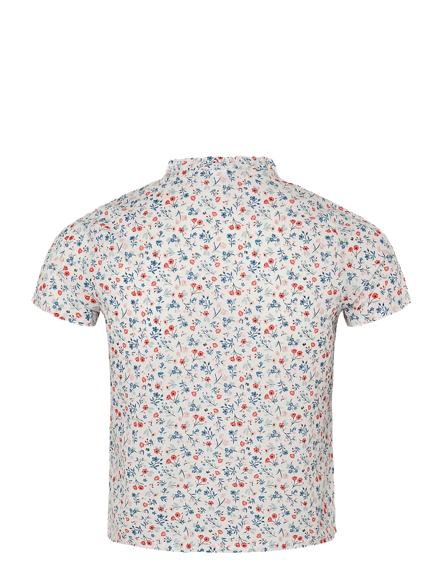 Petit Bateau - SF BLOUSES MC - chemises à manches courtes - marshmallow/multico - 1