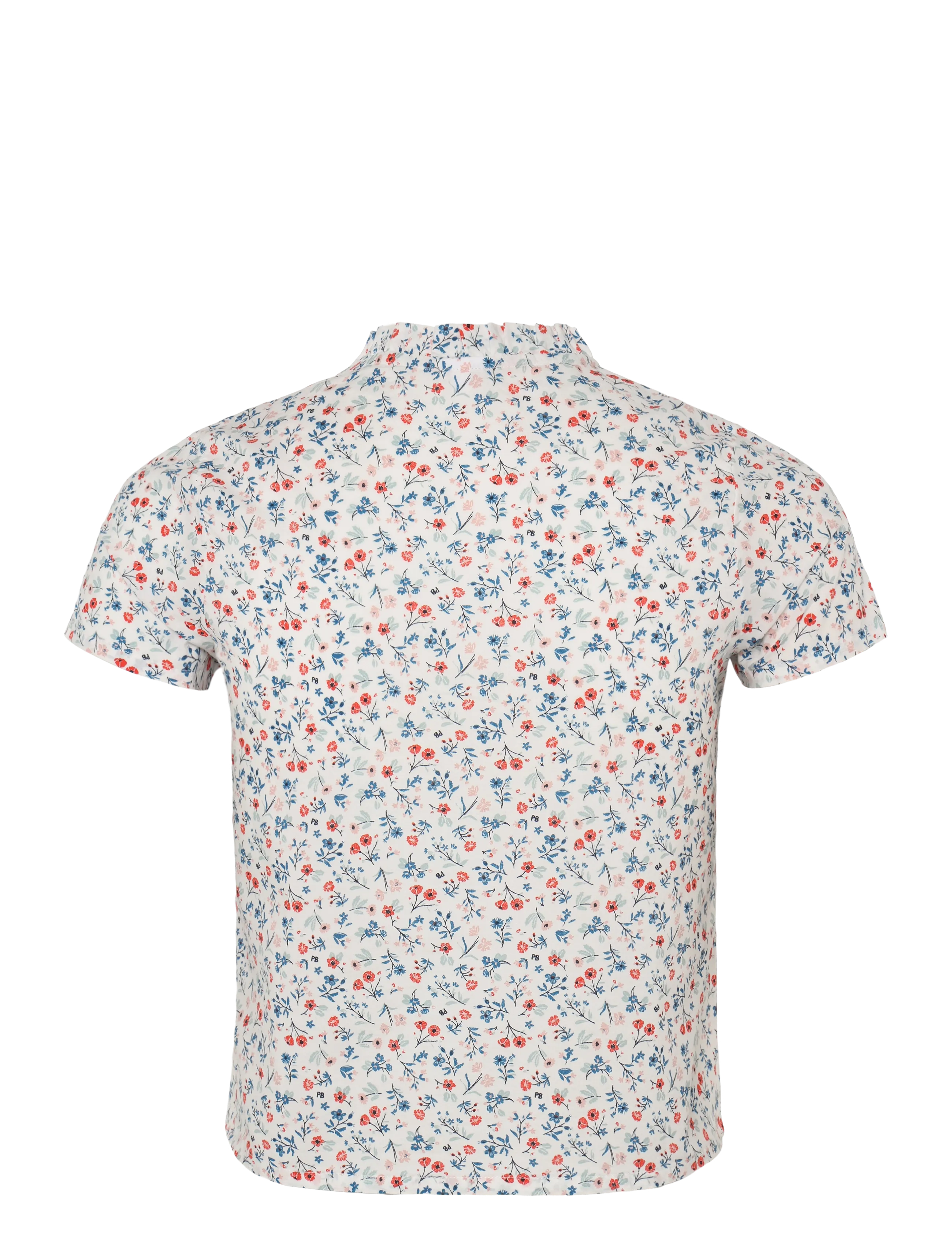 Petit Bateau - SF BLOUSES MC - kortærmede skjorter - marshmallow/multico - 1