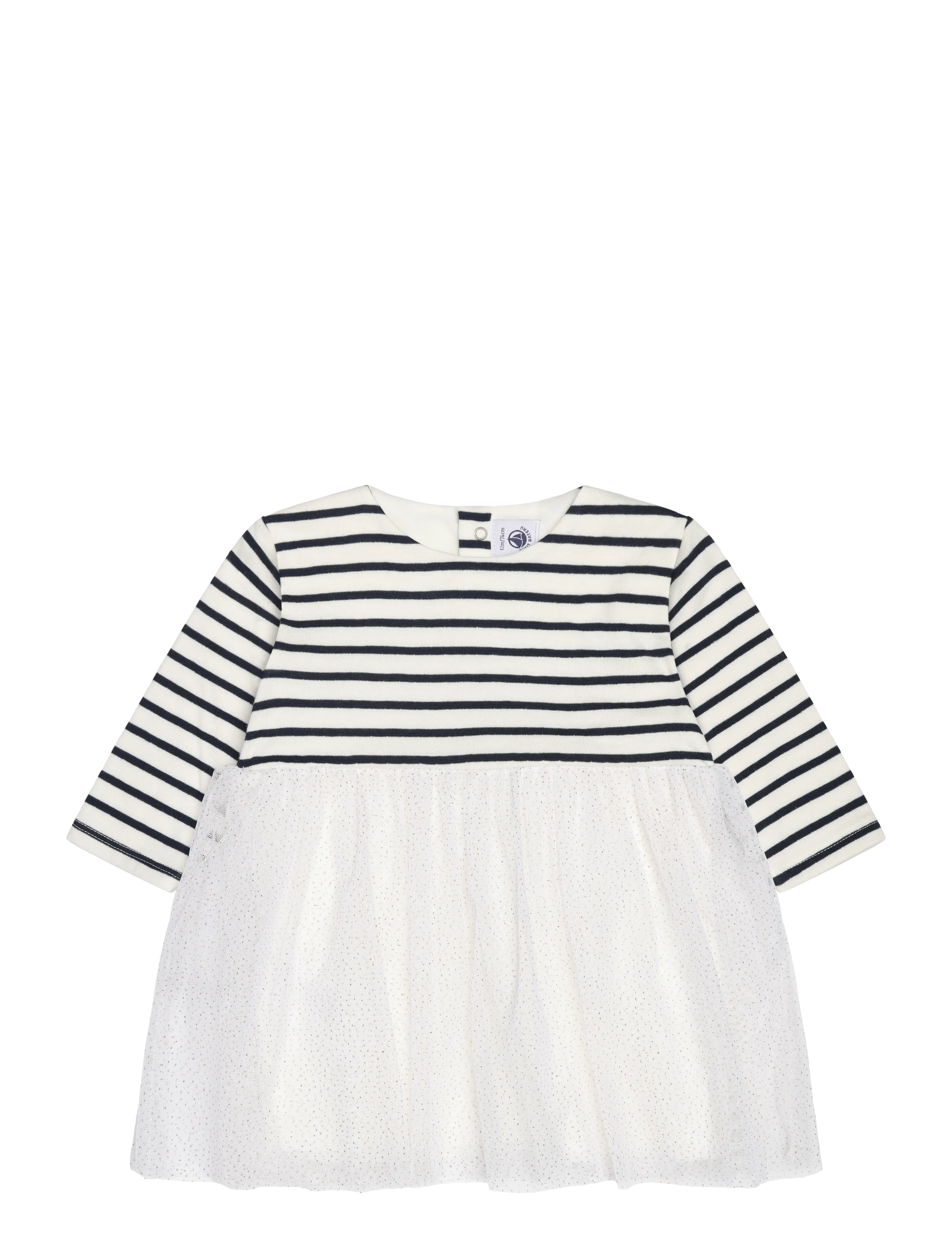 Petit Bateau Robes Ml, 81, Casual Dresses, Creme - Long-sleeved Kinder