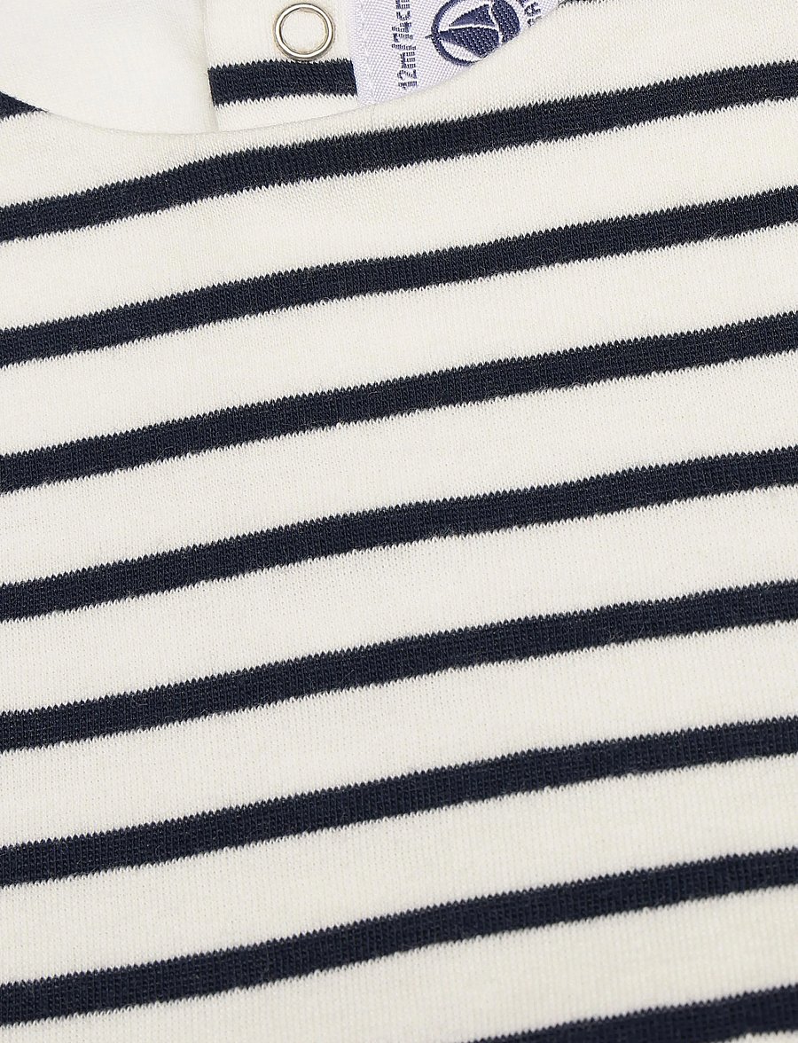 Petit Bateau - ROBES ML - langærmede babykjoler - marshmallow/multico - 2