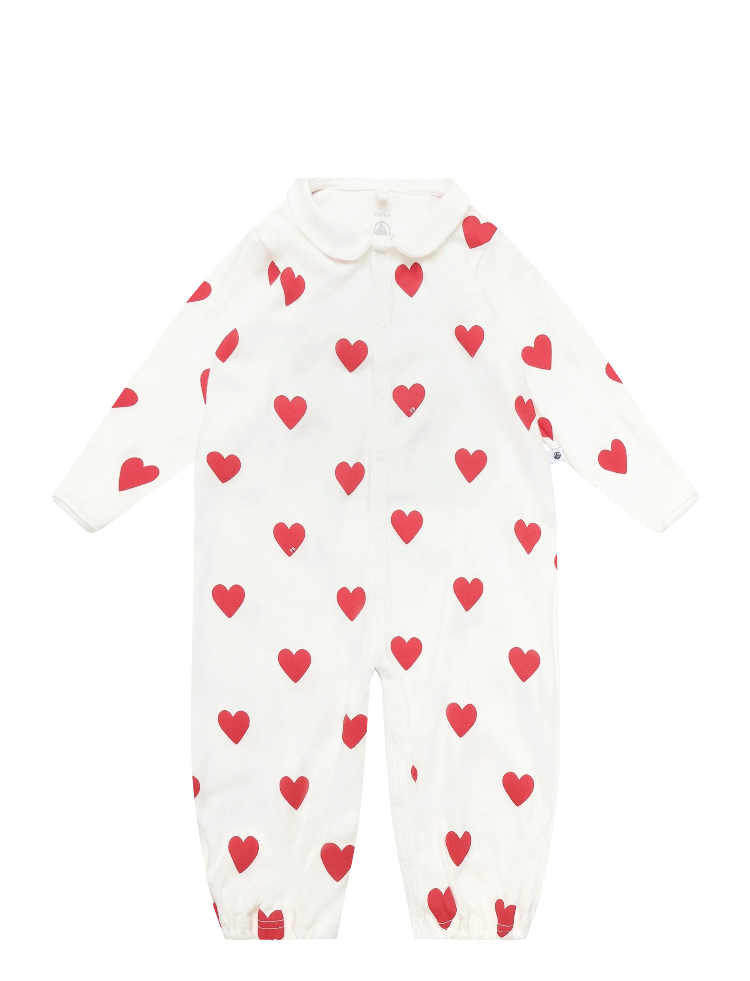 Petit Bateau Combinaisonsnuit, 60, Pyjamas, Creme - Pyjamas Onesie, Kinder