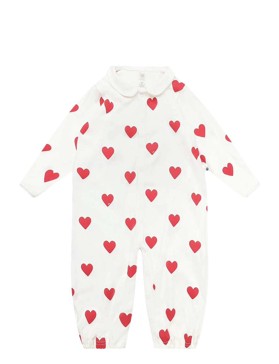 Petit Bateau - COMBINAISONSNUIT - schlafoveralls - marshmallow/terkuit - 0