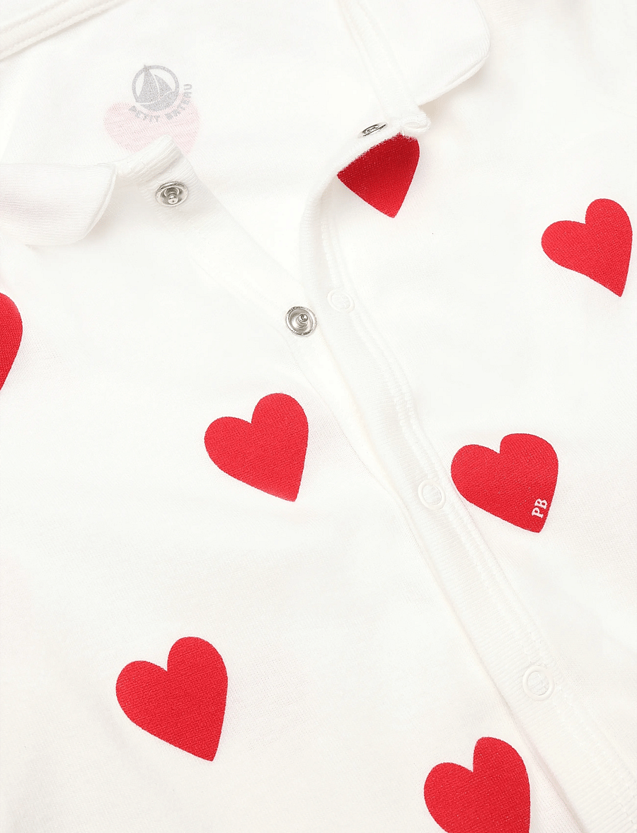 Petit Bateau - COMBINAISONSNUIT - schlafoveralls - marshmallow/terkuit - 2
