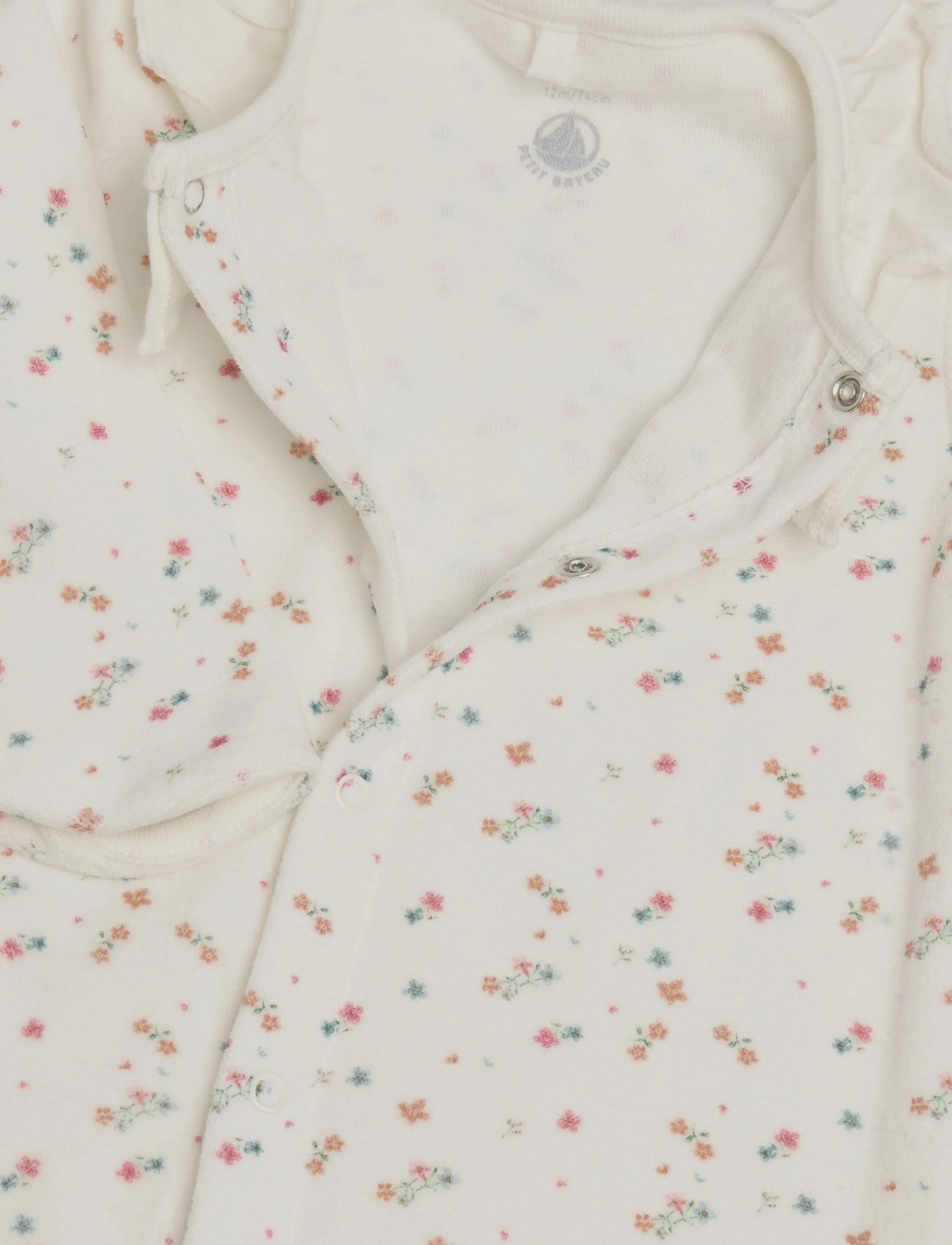 Petit Bateau - SF DORS BIEN Y - pidžaama-kombinesoonid - marshmallow/multico - 2