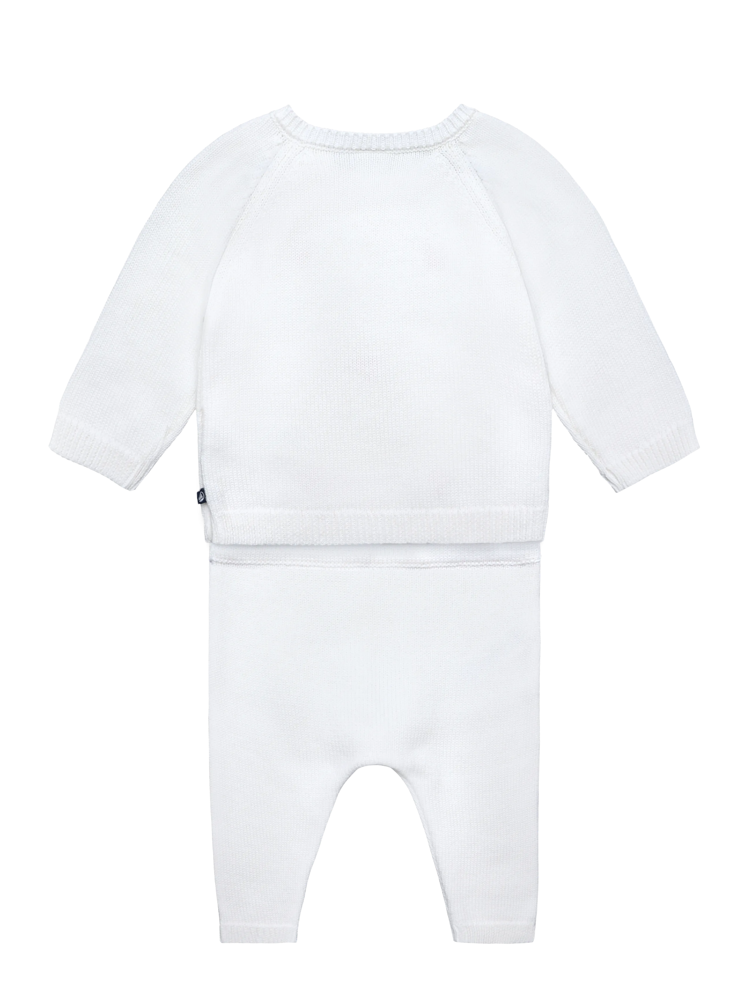 Petit Bateau - ENSEMBLE LONG - sæt med langærmet t-shirt - marshmallow/pompei - 1
