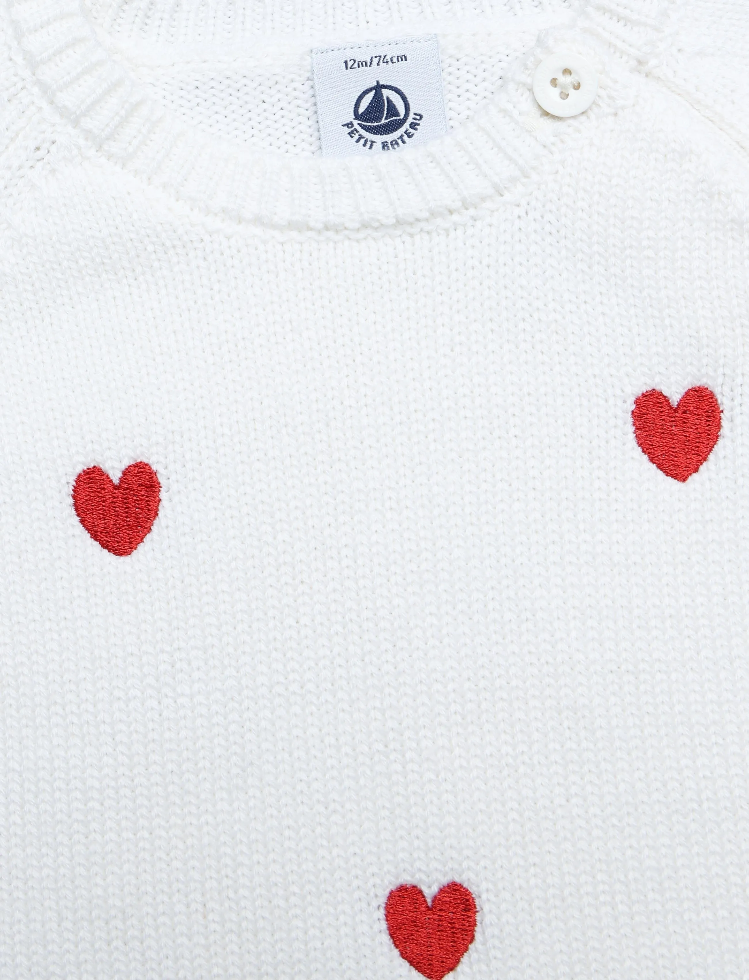 Petit Bateau - ENSEMBLE LONG - sæt med langærmet t-shirt - marshmallow/pompei - 2