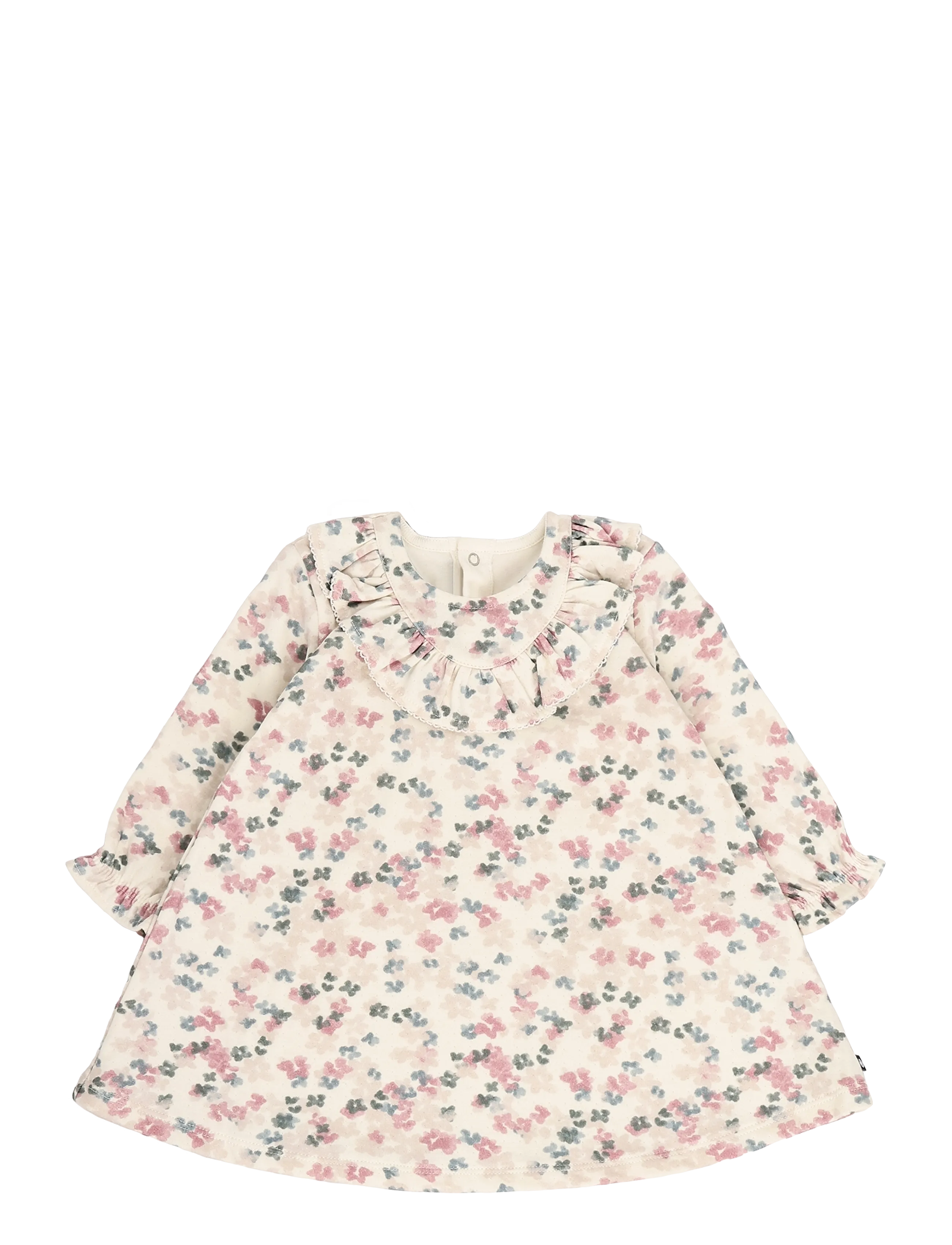 Petit Bateau Robes Ml, 74, Baby Dresses, Creme - Long-sleeved Kinder