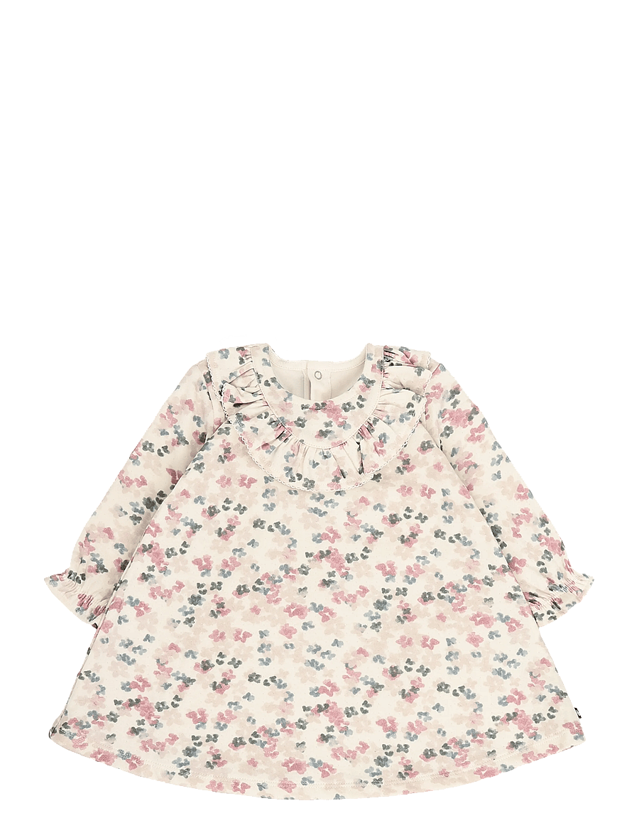 Petit Bateau - ROBES ML - langærmede babykjoler - milk/multico - 0
